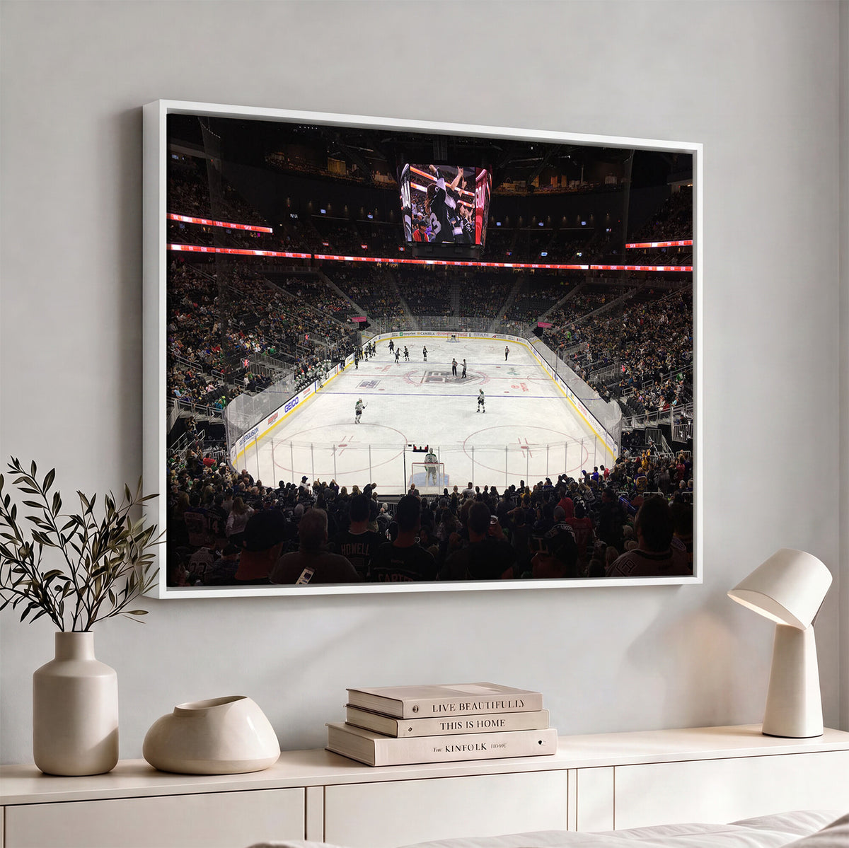 14802-MGV-CV-36X24 - T Mobile Arena Paradise Nevada Vegas Golden Knights Ice Hockey Stadium