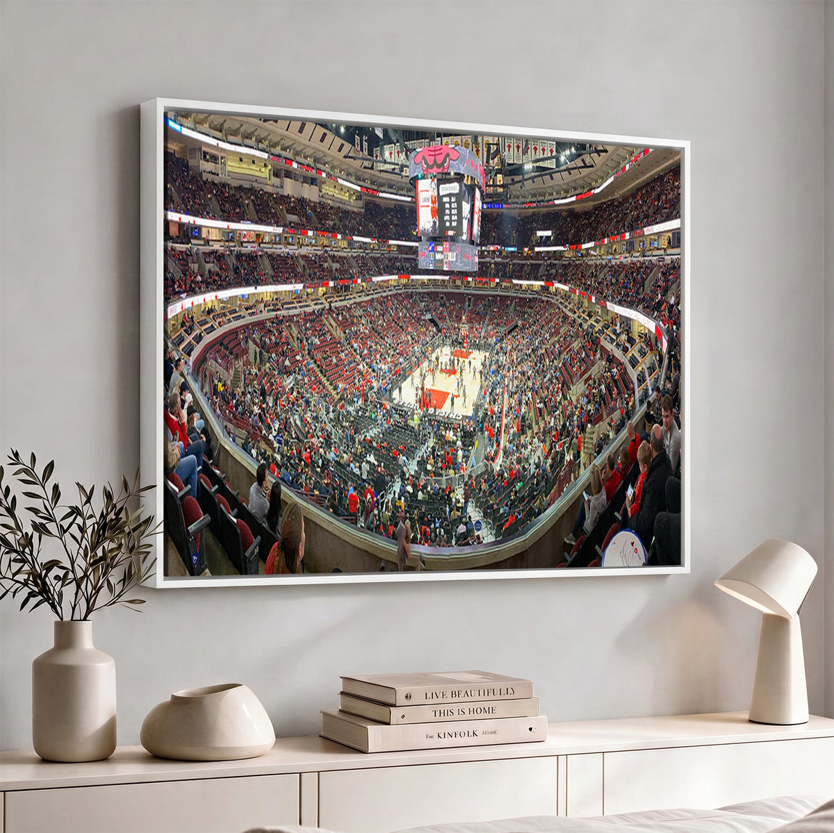43481-MGV-CV-36X24 - United Center Chicago Bulls Stadium Wall Art Canvas Print