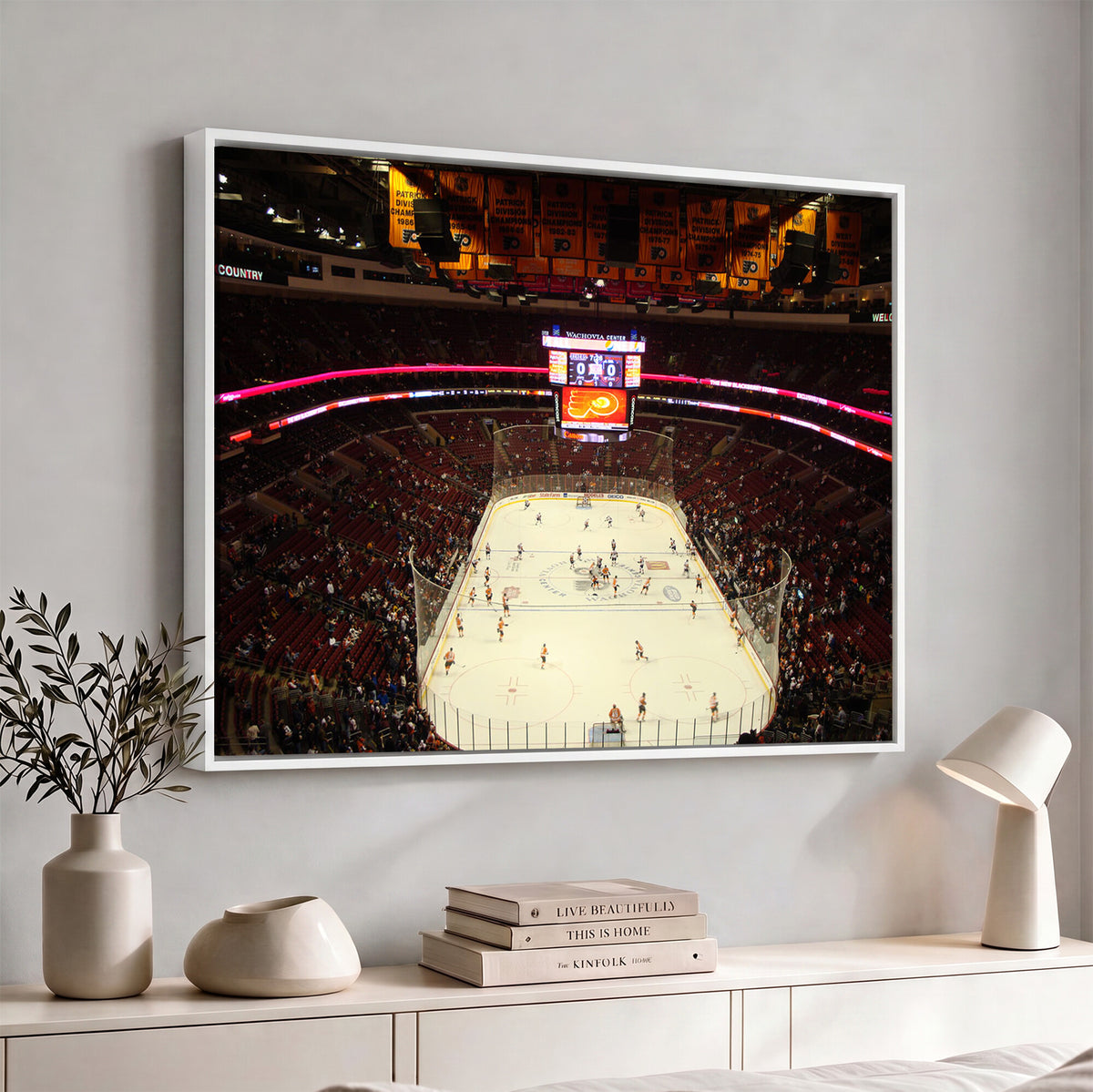 98213-MGV-CV-36X24 - Wachovia Center Prior to Flyers Game Ice Hockey Stadium