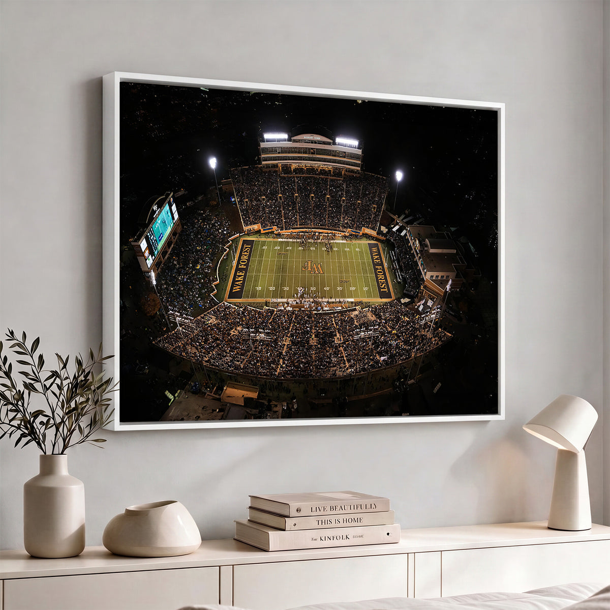 20605-MGV-CV-36X24 - Wake Forest University Demon Deacons Canvas Print, Football Team Wall Art