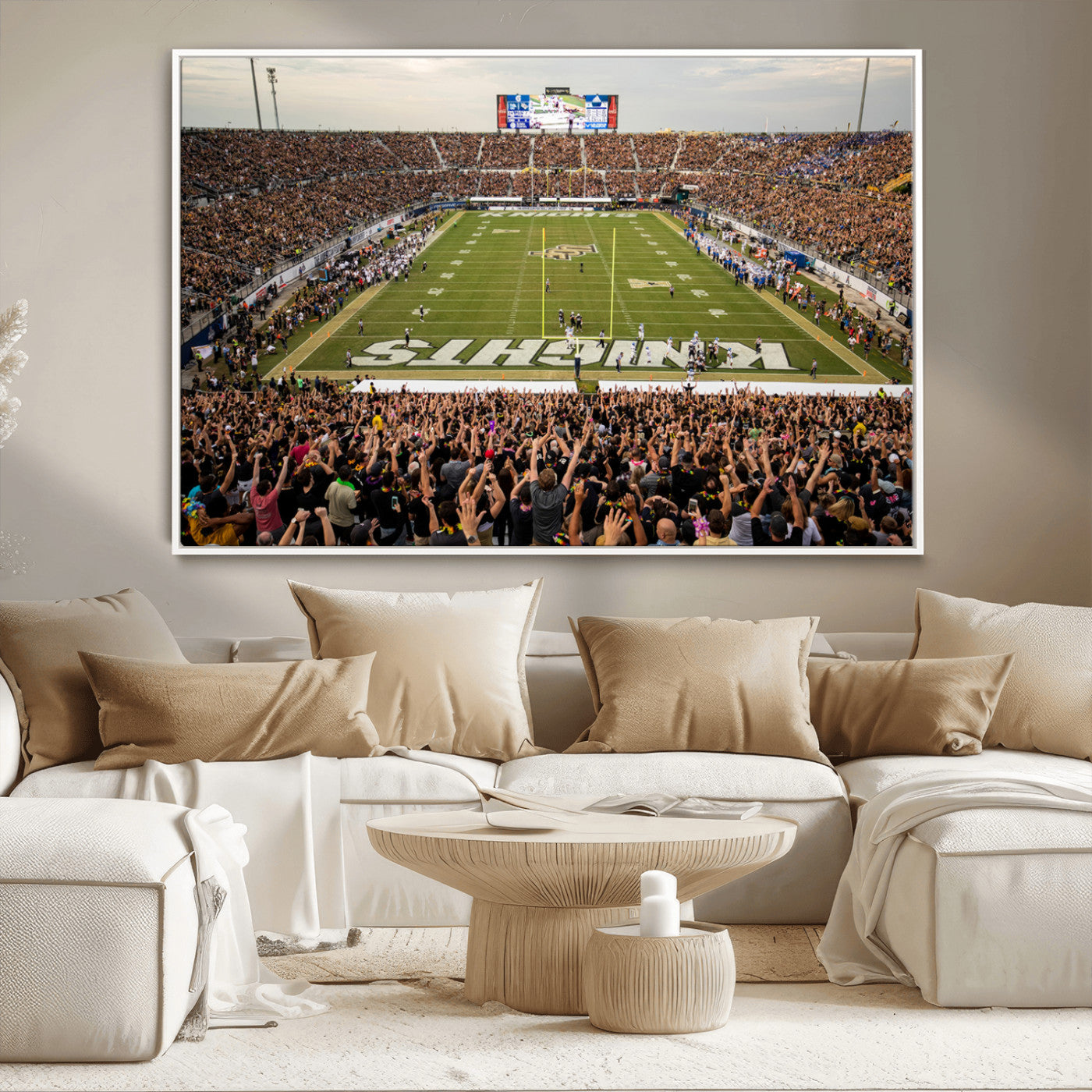 MGV-FC-36X24 - UCF Knights Football Team Print - Orlando FBC Mortgage Stadium Canvas Print
