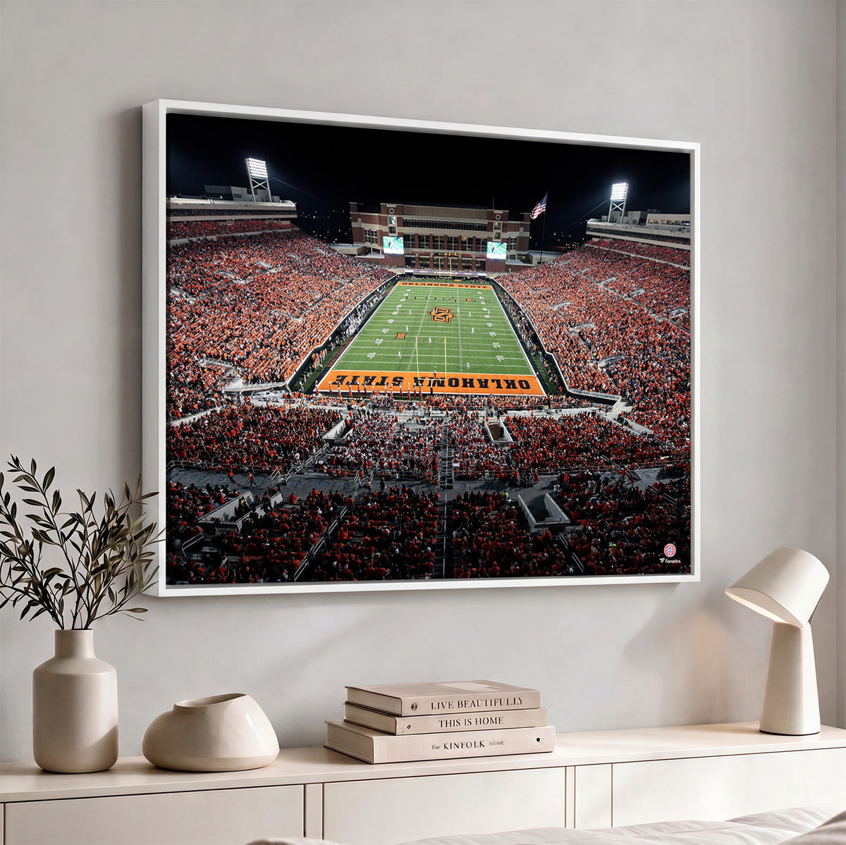 81675-MGV-CV-36X24 - Oklahoma State Cowboys Canvas Print, Football Team Print