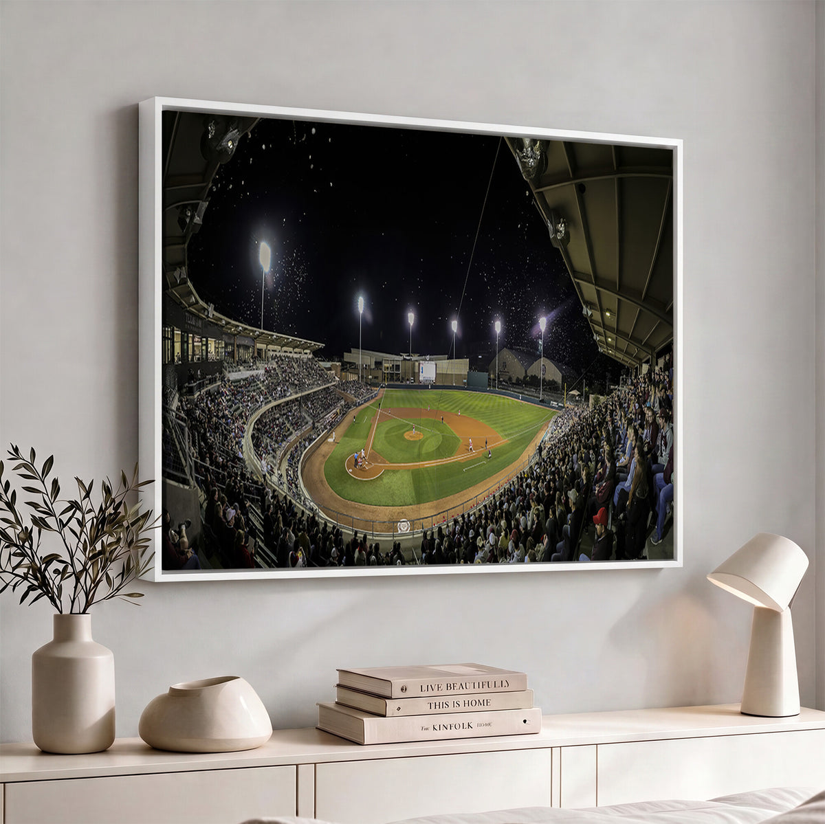 10262-MGV-CV-36X24 - Olsen Field at Blue Bell Park - Texas A&M Aggies Baseball Stadium Wall Art Canvas Print
