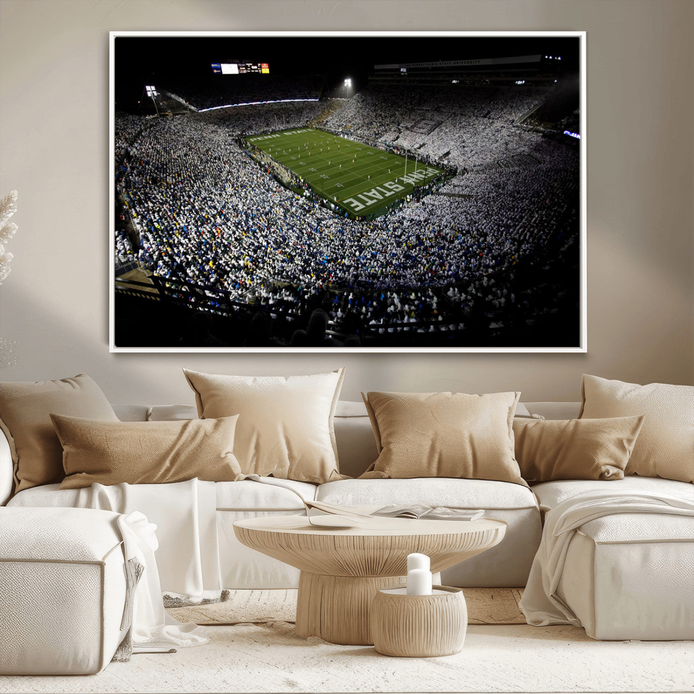 MGV-FC-36X24 - Penn State Football Stadium Wall Art - Beaver Stadium Canvas Print