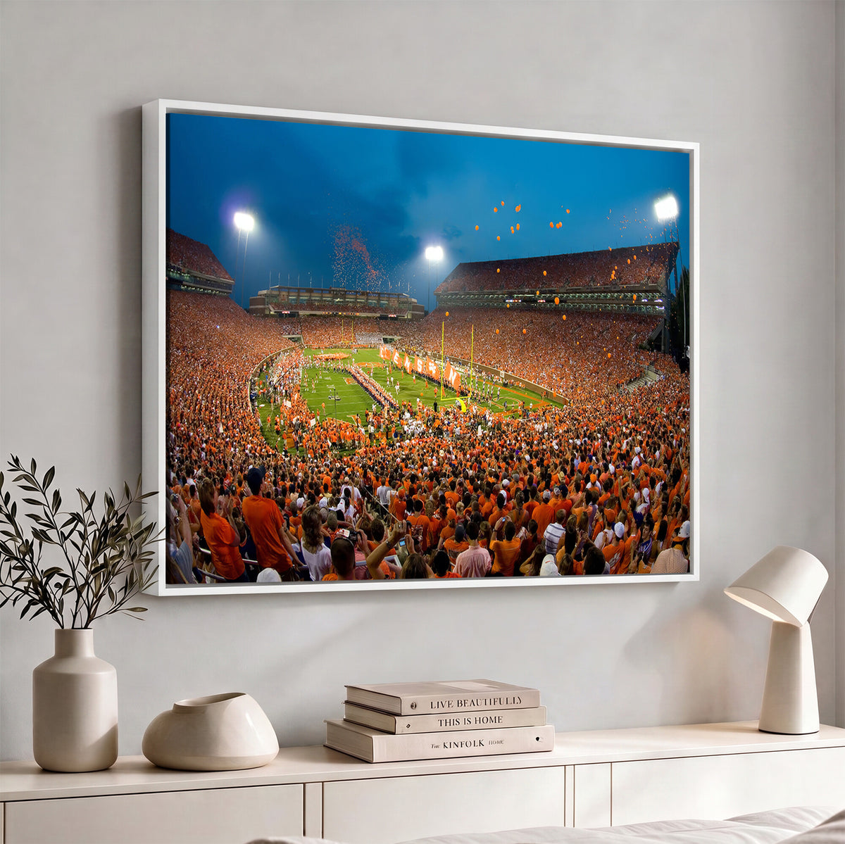 26196-MGV-CV-36X24 - Clemson University Tigers Football Team Print, Clemson