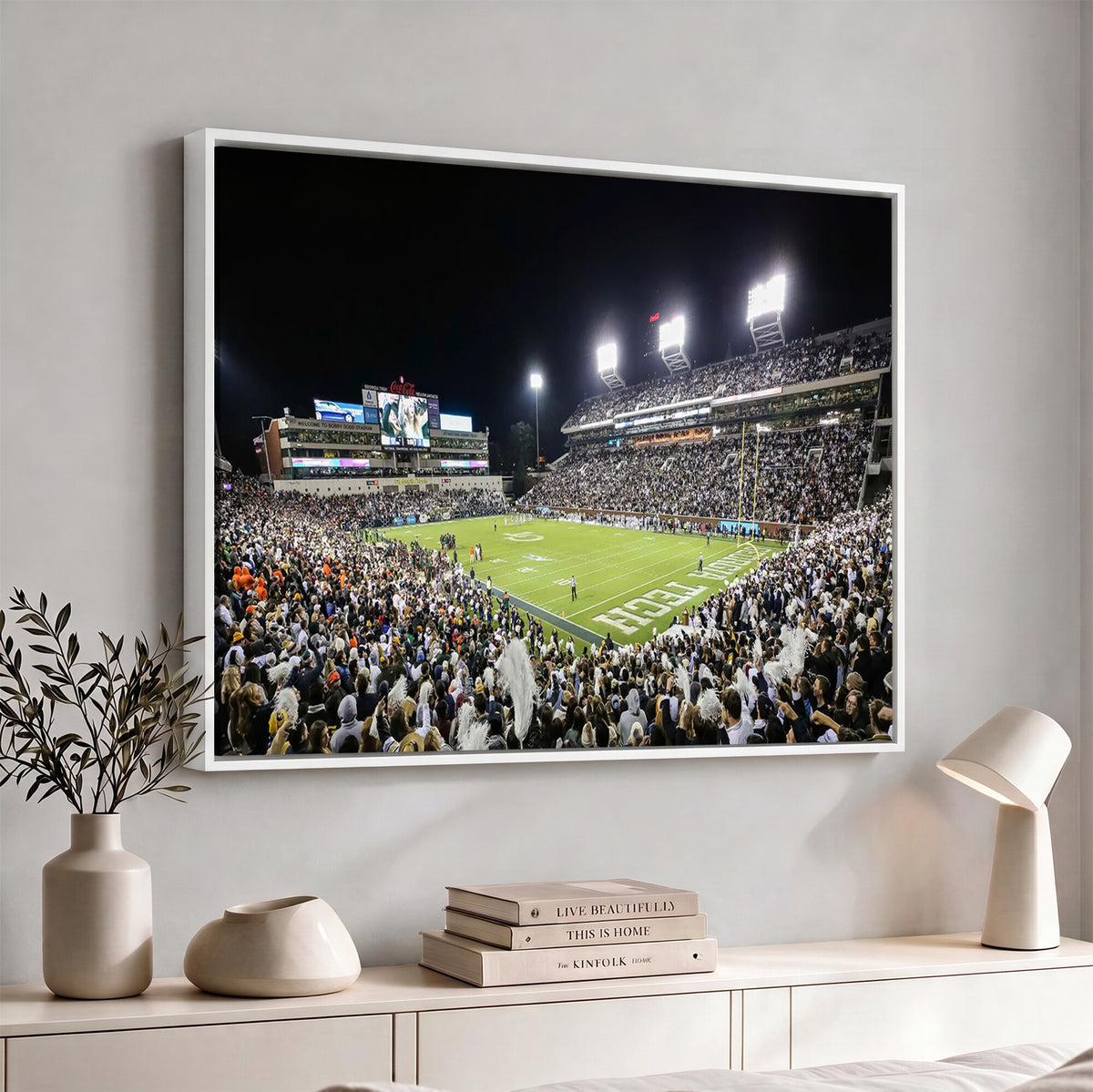 49339-MGV-CV-36X24 - Georgia Tech Yellow Jackets Football Team Print, Atlanta