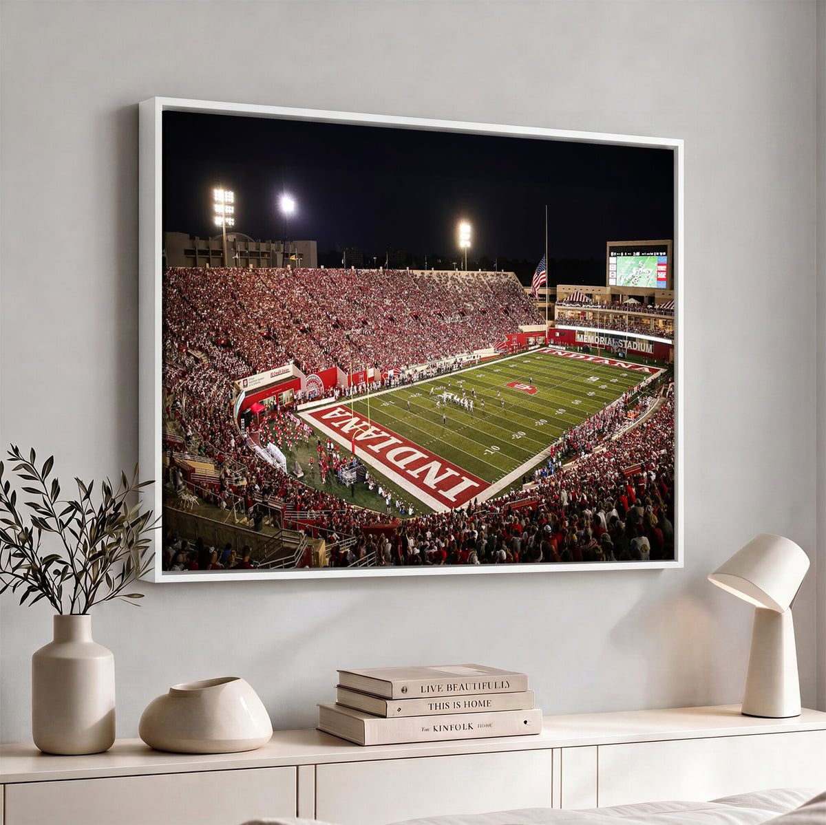 82748-MGV-CV-36X24 - Indiana University Hoosiers Football Team Print Canvas