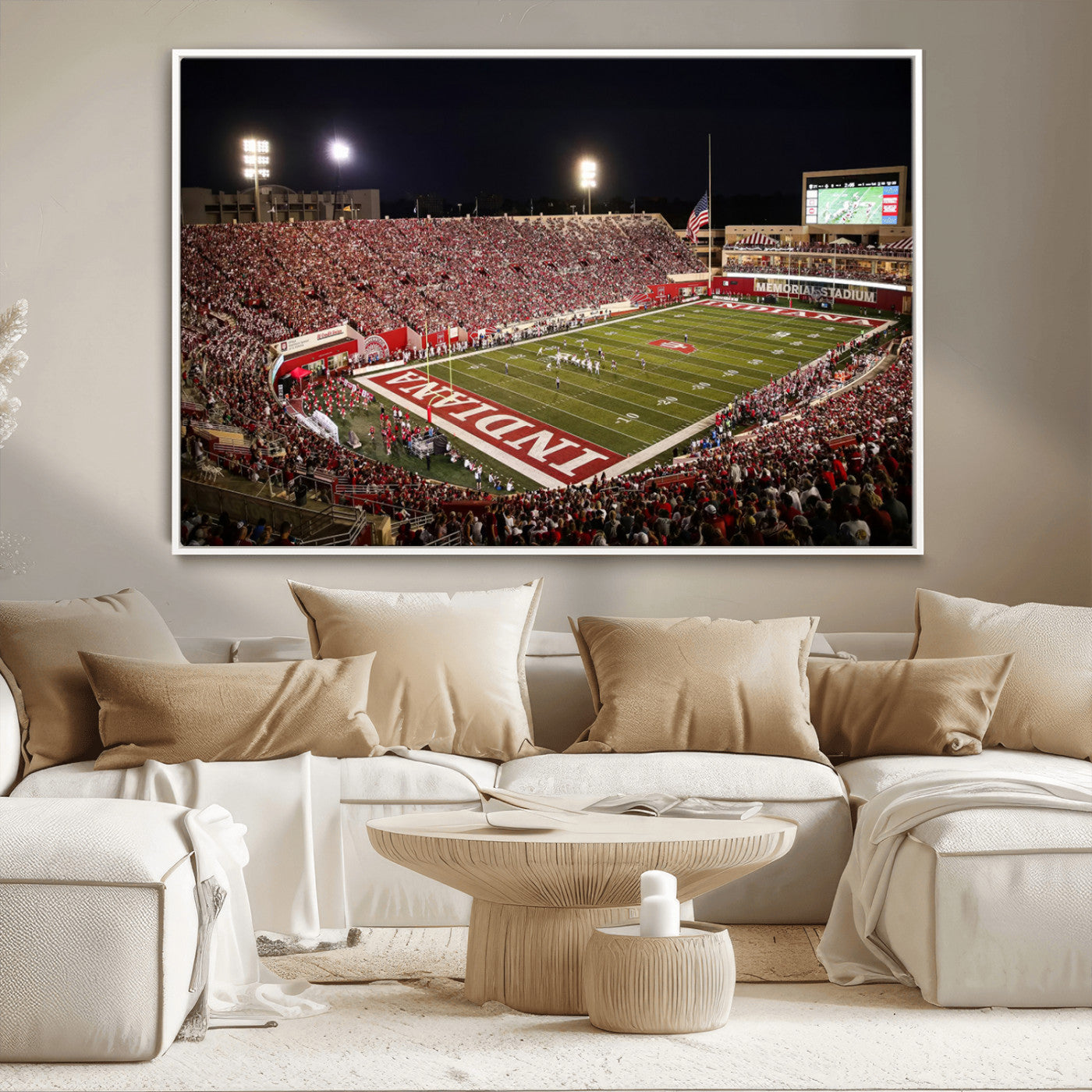 MGV-FC-36X24 - Indiana University Hoosiers Football Team Print Canvas