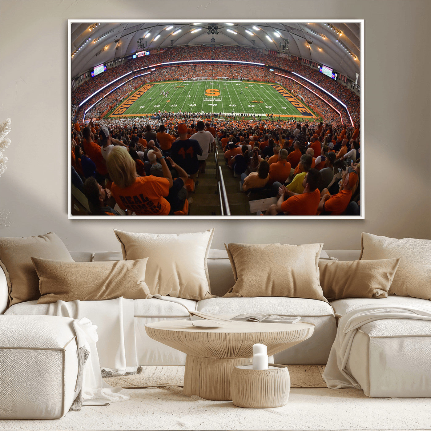 MGV-FC-36X24 - Syracuse University Orange Football Canvas Print, Football Team Print - Syracuse JMA Wireless Dome