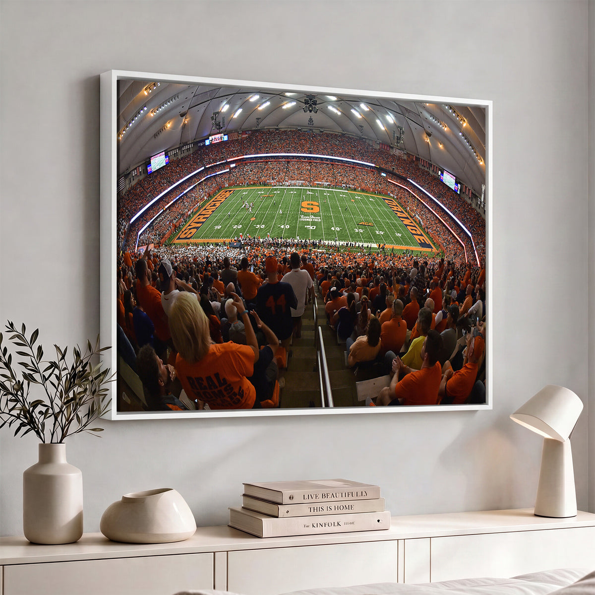 43291-MGV-CV-36X24 - Syracuse University Orange Football Canvas Print, Football Team Print - Syracuse JMA Wireless Dome