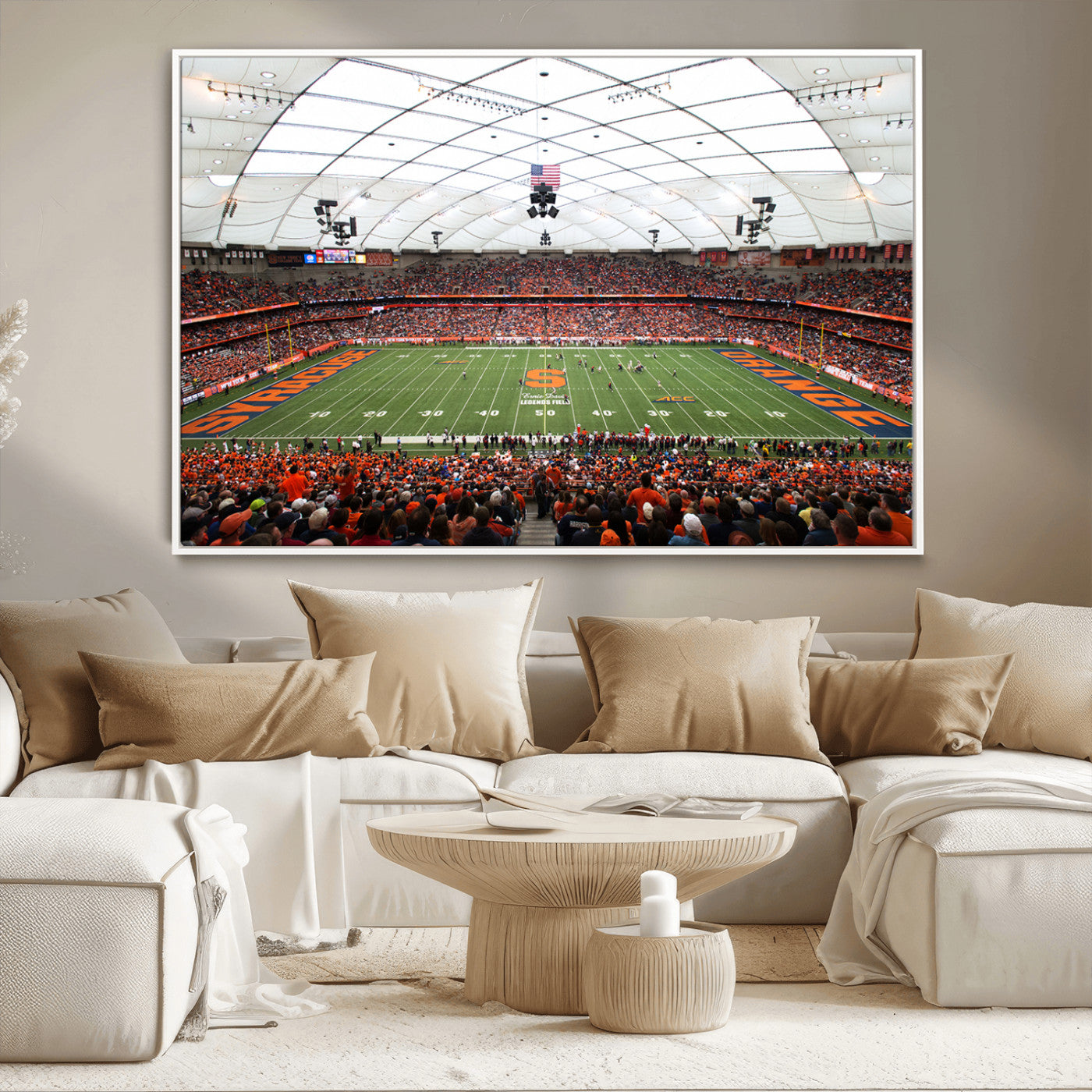 MGV-FC-36X24 - Syracuse University Orange Football Team Print - Syracuse JMA Wireless Dome Wall Art Canvas Print