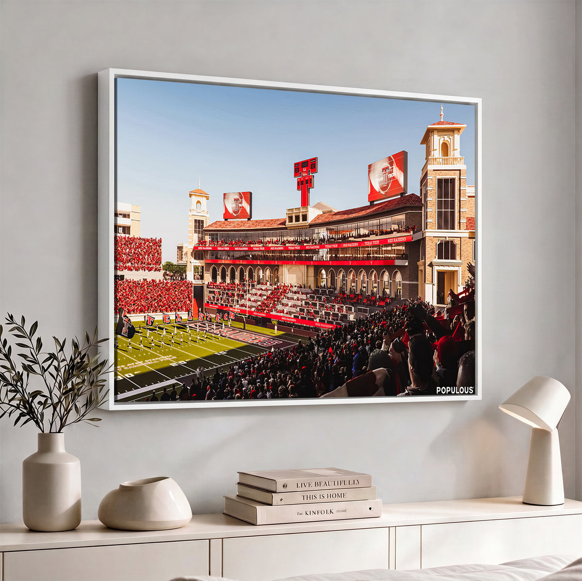 89744-MGV-CV-36X24 - Jones AT&T Stadium Texas Tech Red Raiders Wall Art