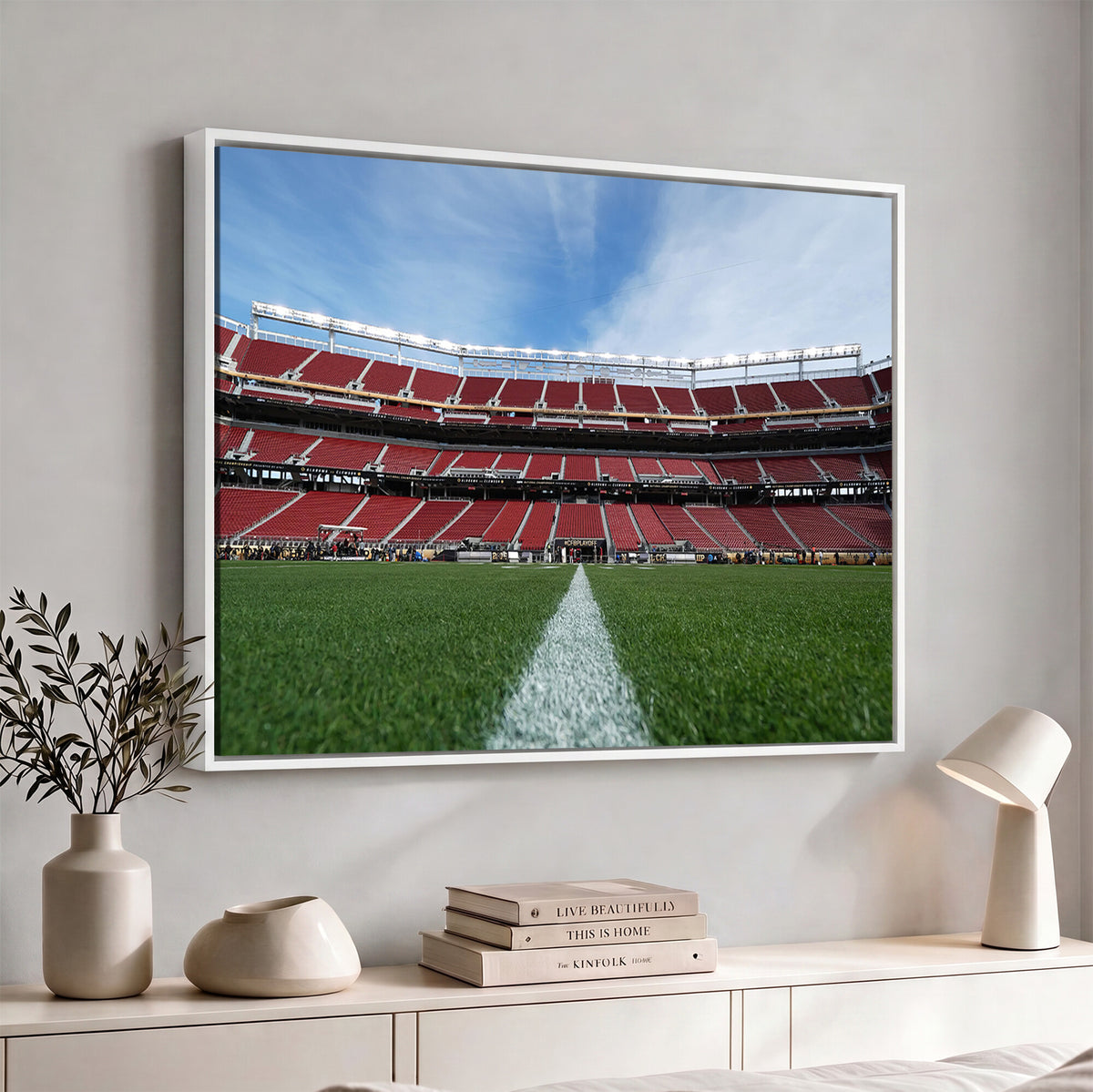 83238-PAN-FL-20X10 - University of Tulsa Golden Hurricane Football Team Print - Tulsa H.A. Chapman Stadium Wall Art