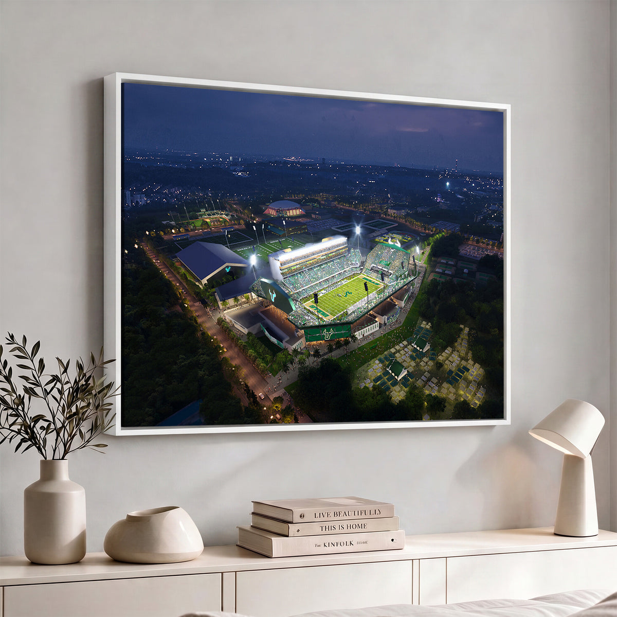 27554-MGV-CV-36X24 - The University of South Florida Bulls Football Team Print