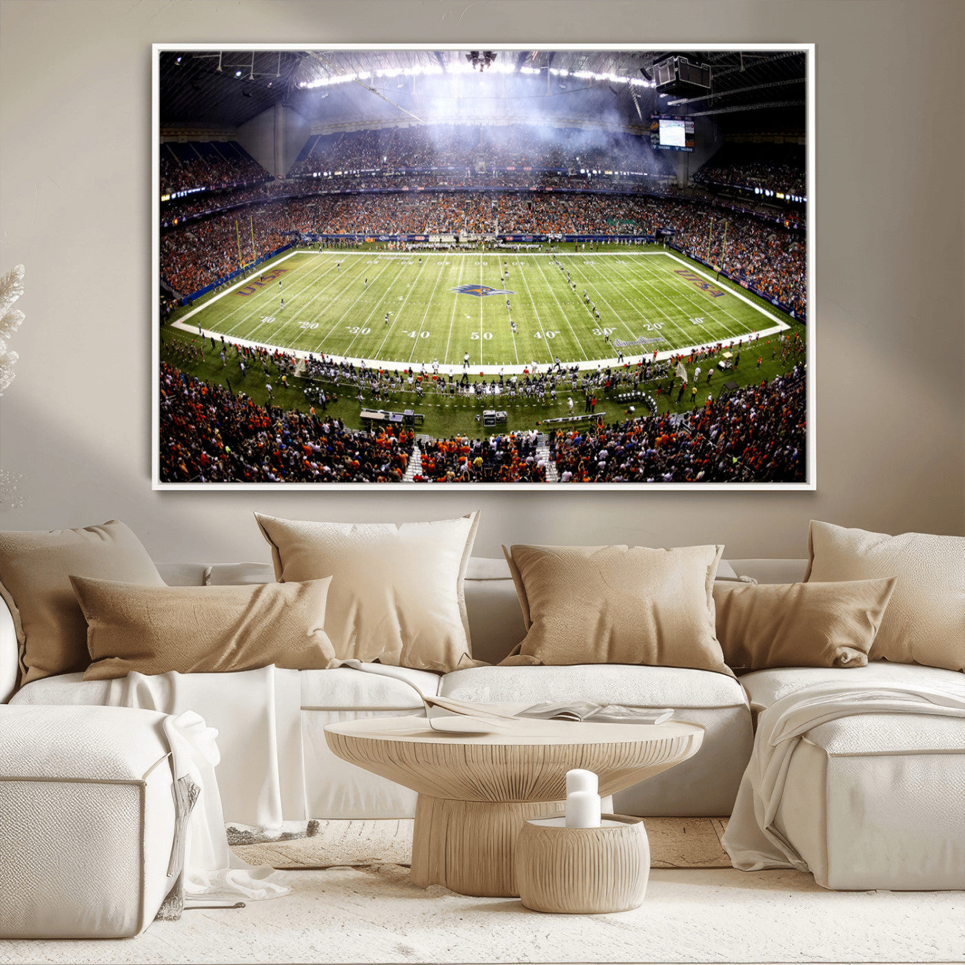 MGV-FC-36X24 - The University of Texas at San Antonio Roadrunners Football Team Print - San Antonio Alamodome Wall