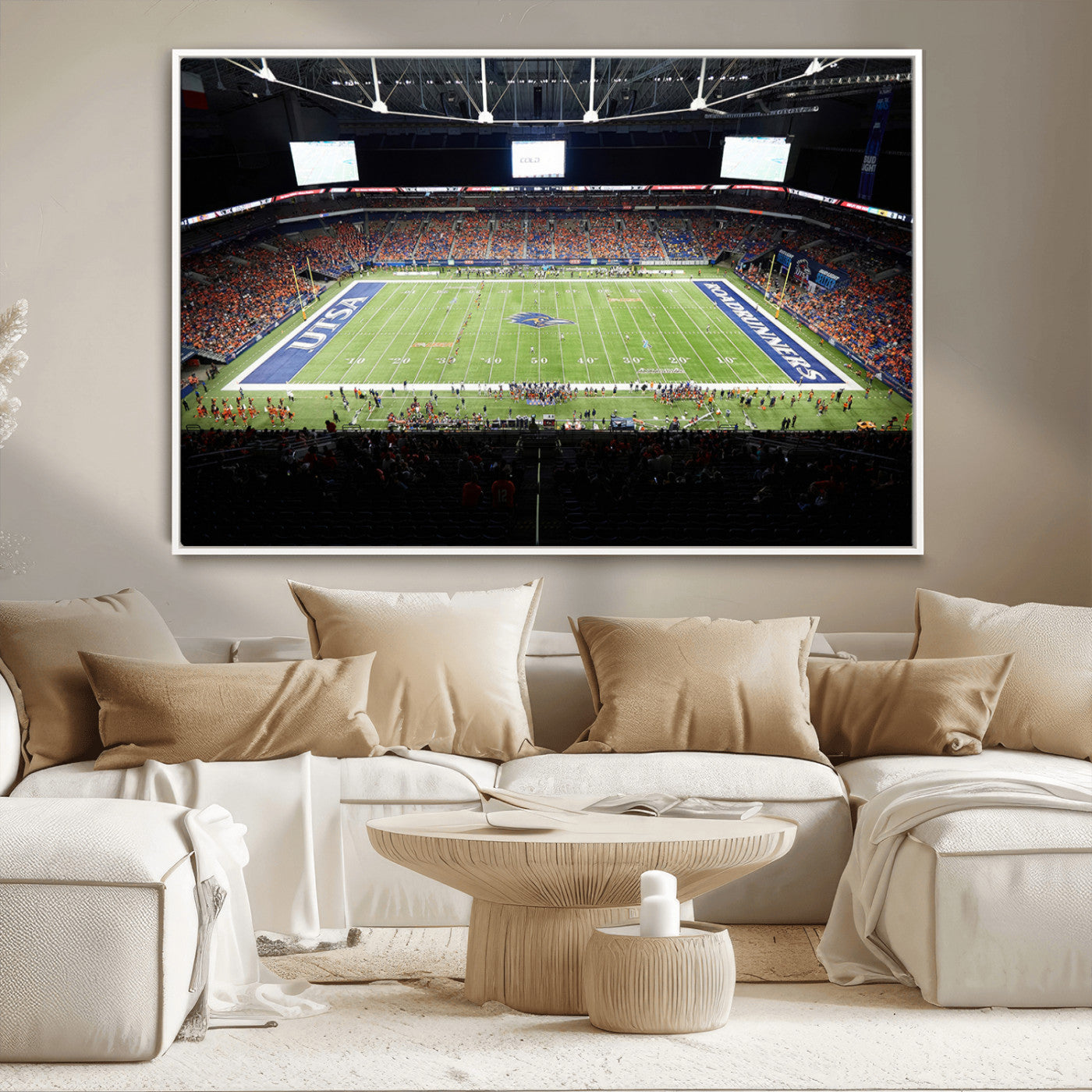 MGV-FC-36X24 - The University of Texas at San Antonio Roadrunners Football Team Print - San Antonio Alamodome Wall