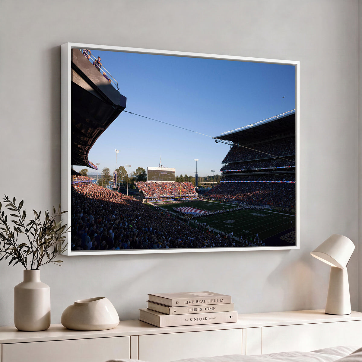 55028-MGV-CV-36X24 - The University of Washington Huskies Football Team Print