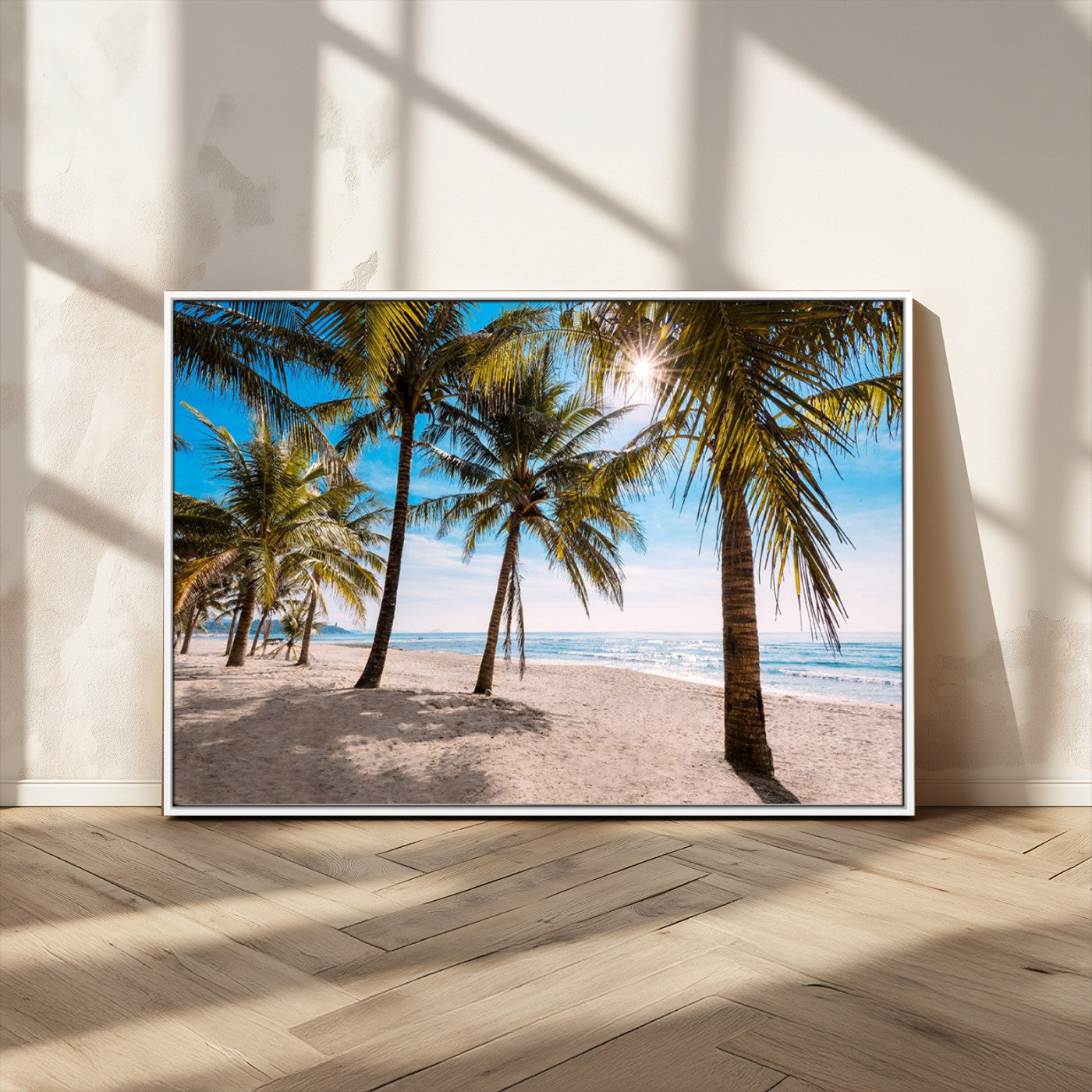 MGV-FC-36X24 - Palm Beach Tropical Island Wall Art Canvas Print