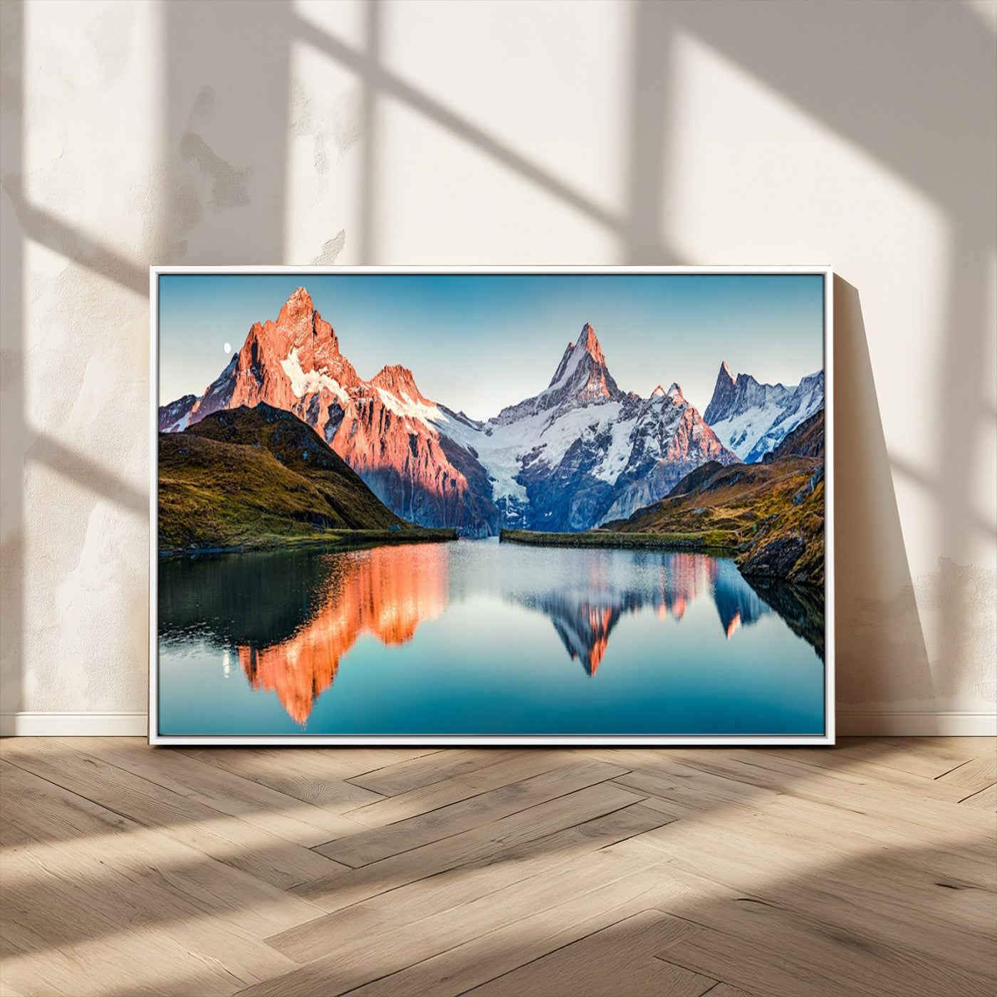 MGV-FC-36X24 - Landscape Mountain and Lake View Wall Art Canvas Print
