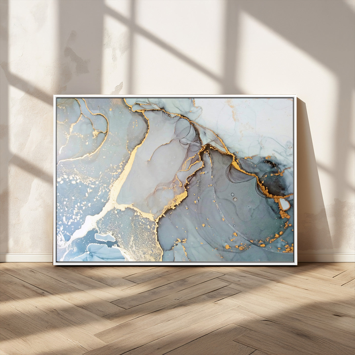 -Large Abstract Marble Wall Art Canvas Print for Living Room and Farmhouse Decor