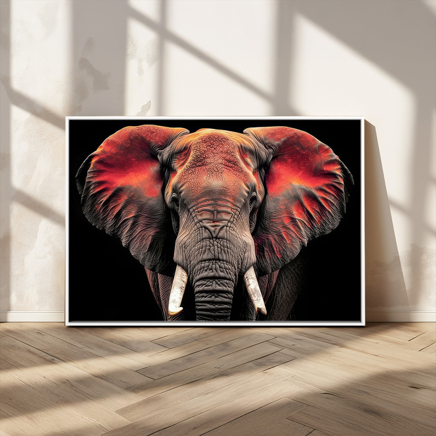 -Elephant Wall Art Canvas Print