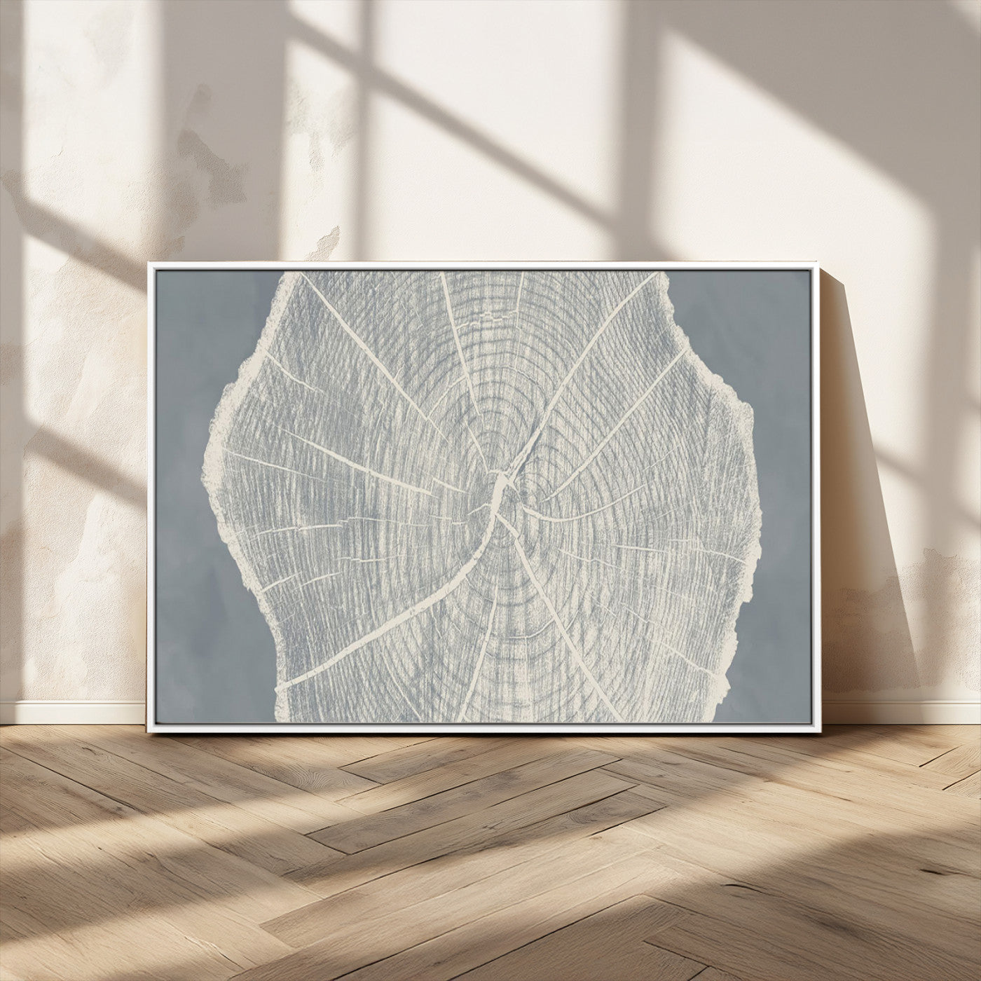 -Abstract Tree Ring Wall Art Canvas Print – Nature-Inspired, Ready to Hang, Modern Home Decor
