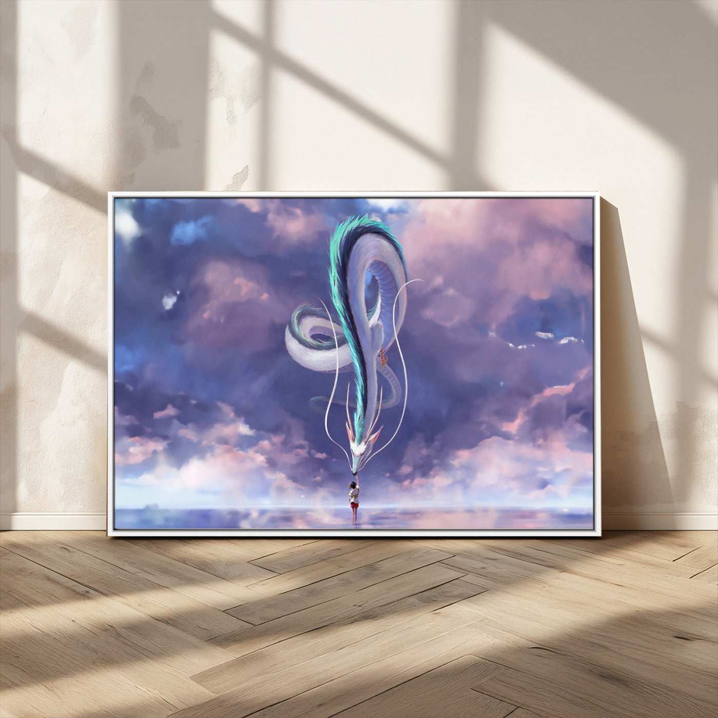 MGV-FC-36X24 - Spirited Away Haku and Chihiro Poster - Anime Lover - Hayao Miyazaki - Studio Ghibli Poster - Anime