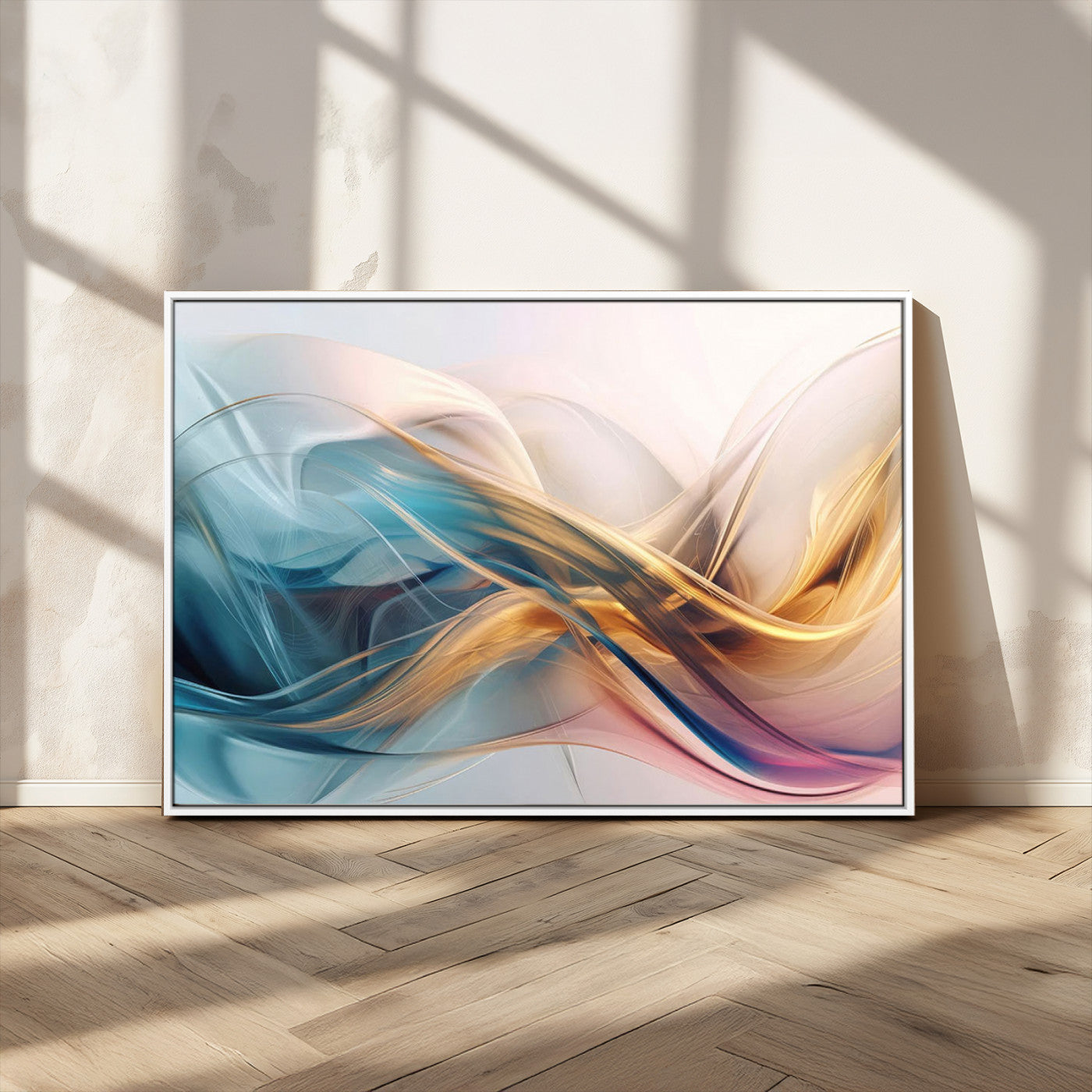 -Abstract Flowing Colors Wall Art Canvas Print