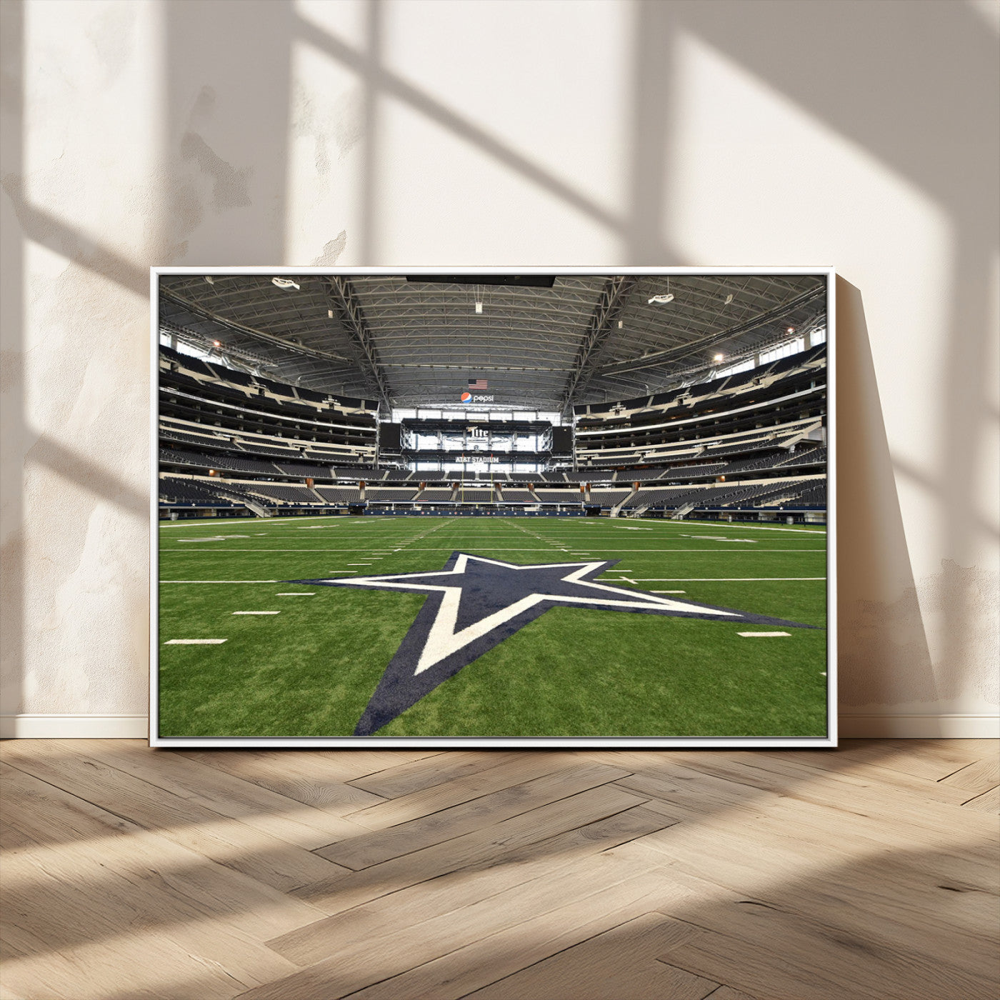 MGV-FC-36X24 - Dallas Cowboys Football Team Print - Arlington AT&T Stadium Wall Art Canvas Print