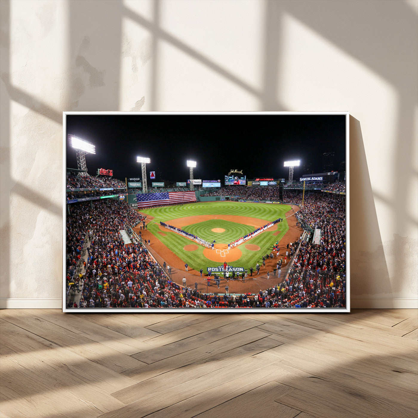 MGV-FC-36X24 - Fenway Park Wall Art Canvas Print | Large Baseball Stadium Canvas Print for Boston Red Sox Fans | Framed Ready-to-Hang Boston Sports Decor Artwork