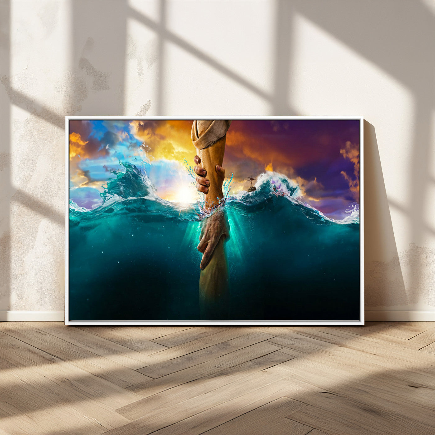 MGV-FC-36X24 - God Hand Wall Art Canvas Print
