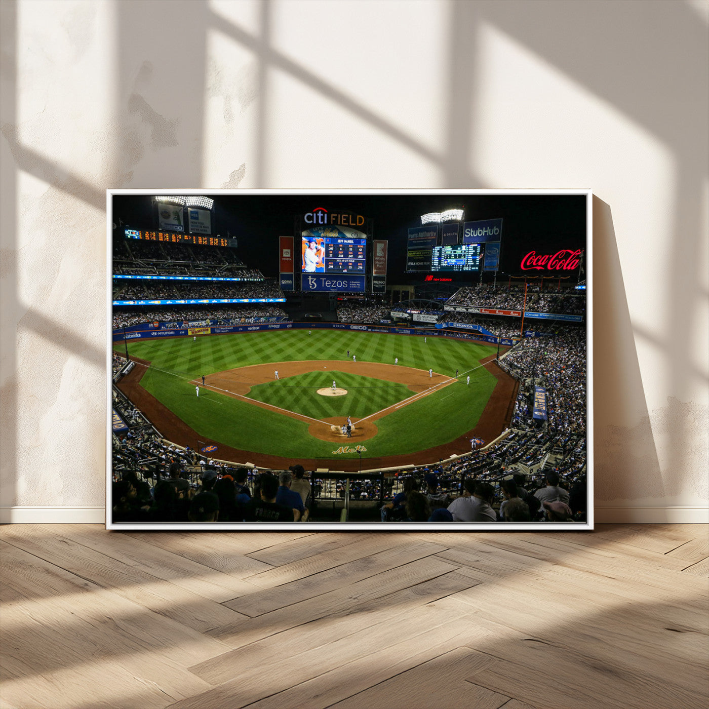 MGV-FC-36X24 - Oakland Athletics Baseball Team Print - RingCentral Coliseum Stadium Wall Art Canvas Print