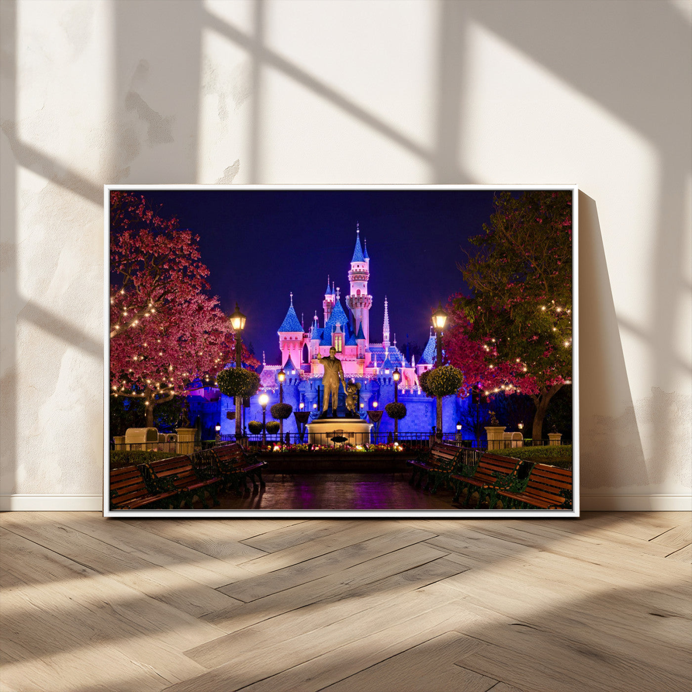 MGV-FC-36X24 - Castle Large Wall Art Disney Magic Kingdom Kids Room Decor - Disney World Christmas Home Decor Child