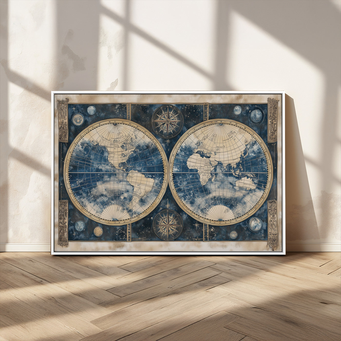 MGV-FC-36X24 - World Map Canvas Print