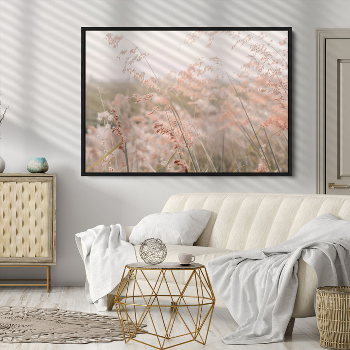 Pastel Grasses Wall Art Canvas Print