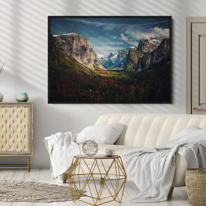 Yosemite National Park Canvas Print, Mountain Landscape Print, Framed El Capitan Art Print, Large Scenic Nature Printing