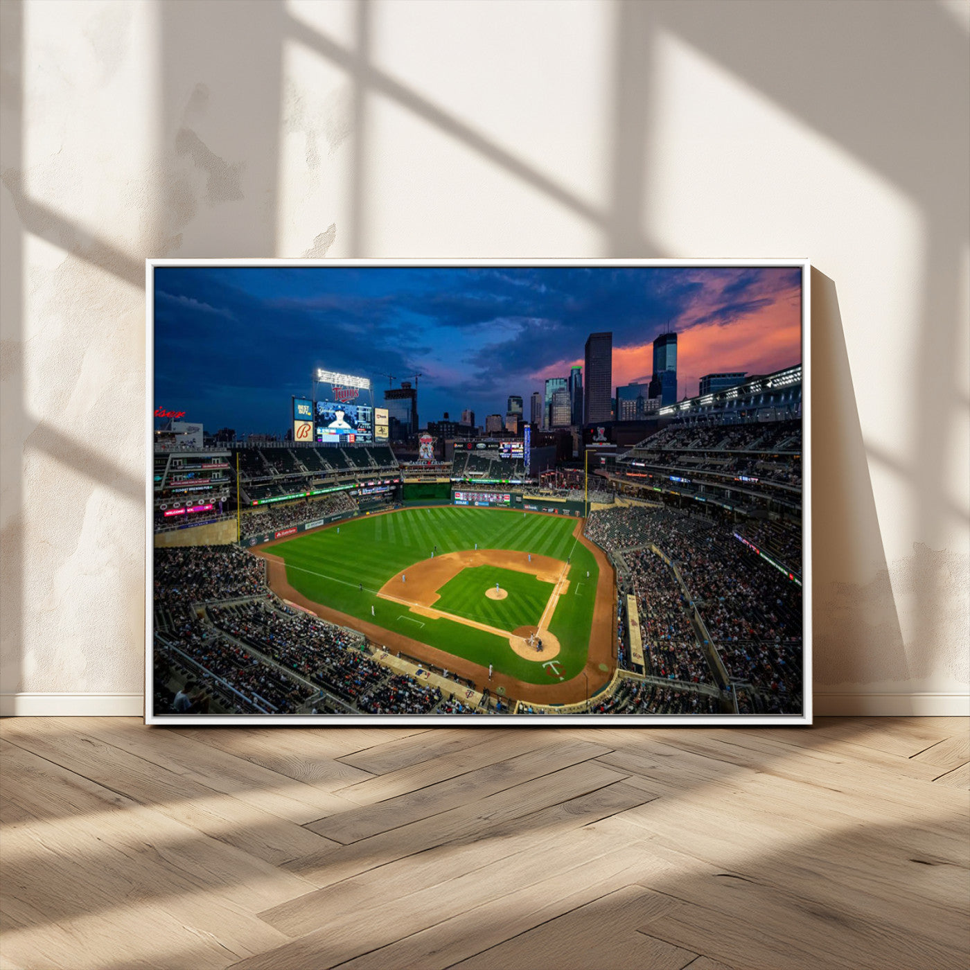 MGV-FC-36X24 - Target Field Wall Art Canvas Print, Baseball Stadium Print, Minneapolis Major League Baseball's