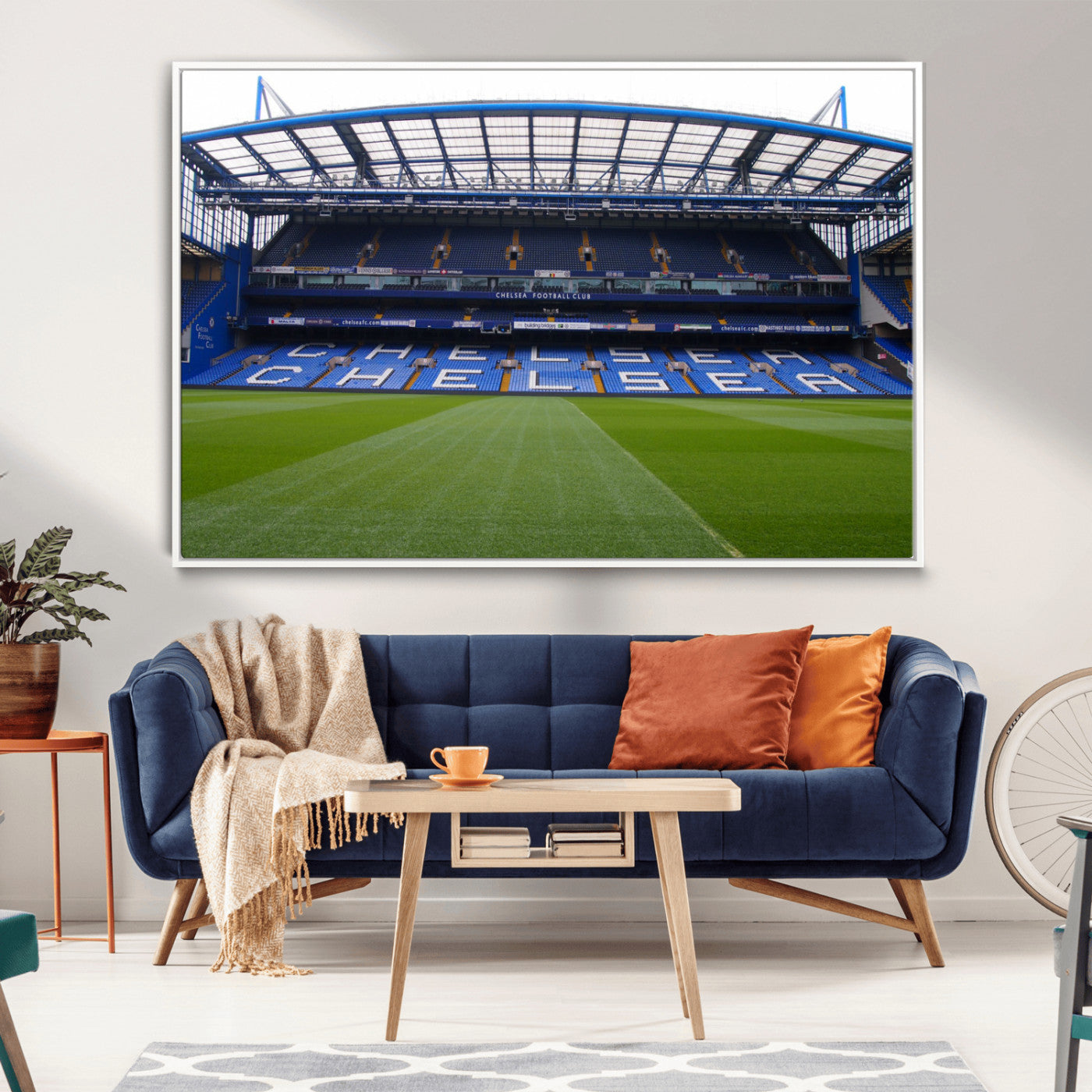 38616413CHELSA-MGV-CV-36X24-Stamford Bridge Chelsea Football Stadium Canvas Wall Art Print – Immersive Stadium Experience for Soccer Fans – Ready to Hang