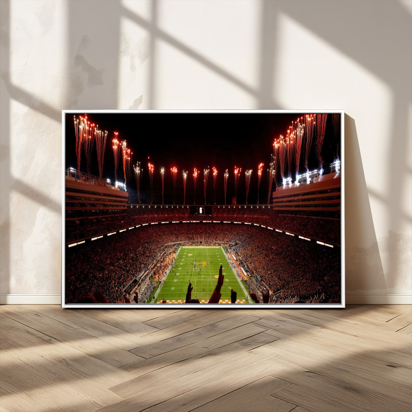 73358115-MGV-FC-36X24 - Tennessee Neyland Stadium Wall Art, Sports Arena Canvas Print, Panoramic Stadium Canvas Artwork for Home, Office