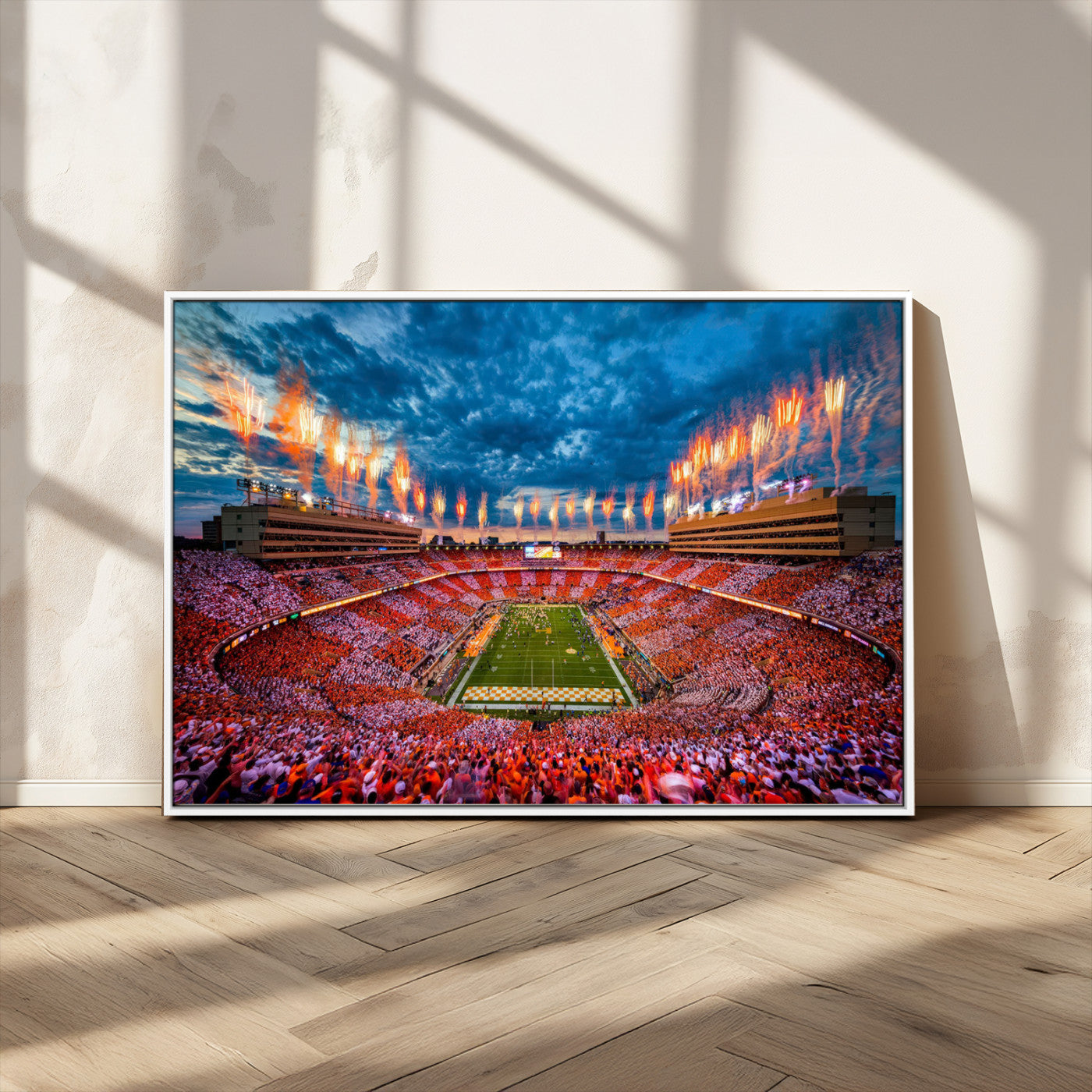 MGV-FC-36X24 - Tennessee Neyland Stadium Wall Art Print, Sports Arena Canvas Wall Art, Panoramic Stadium Canvas