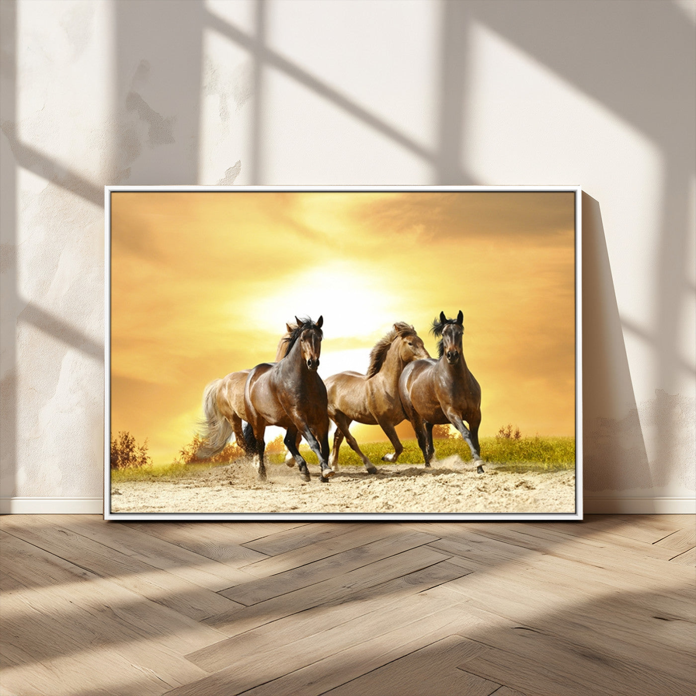 MGV-FC-36X24 - Wild Horses Wall Art Canvas Print