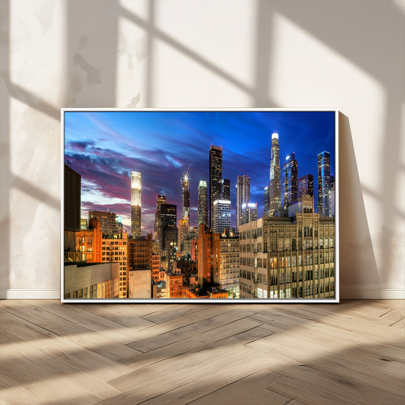 MGV-FC-36X24 - Los Angeles Night Wall Art Canvas Print