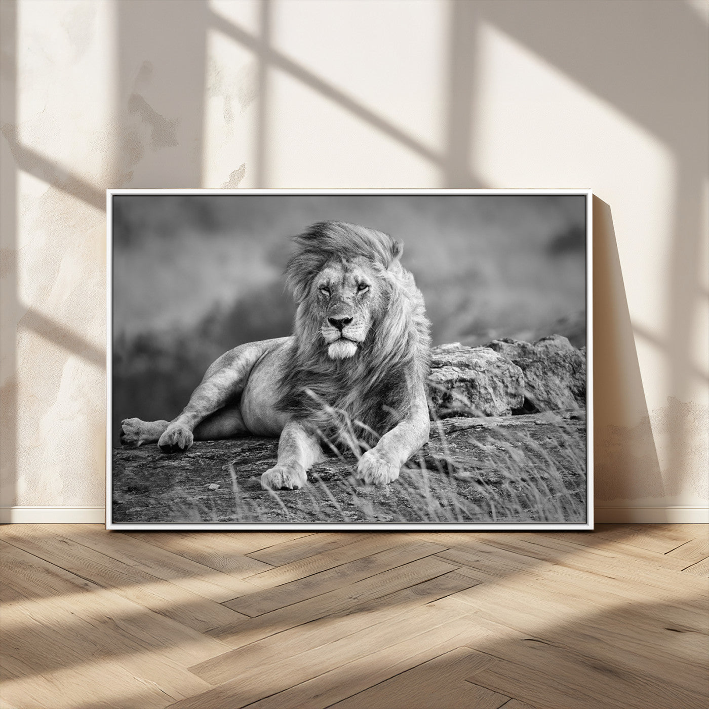 MGV-FC-36X24 - King of Forest Lion Wall Art Canvas Print