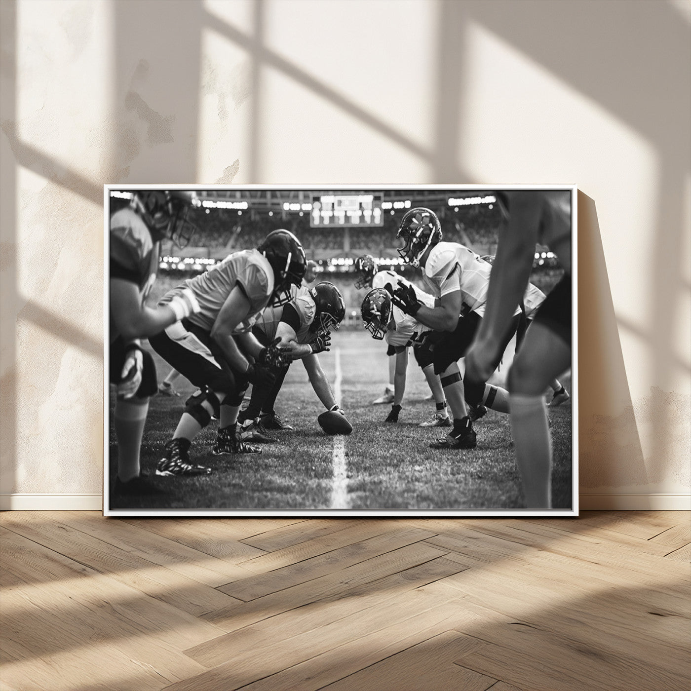 MGV-FC-36X24 - American Football Wall Art Canvas Print, Stadium Sport Wall Art Print