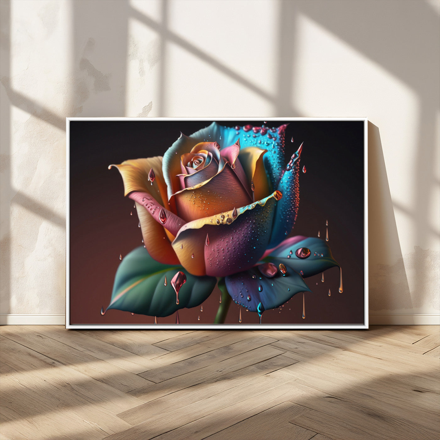 MGV-FC-36X24 - Abstract Rose Wall Art Canvas Print