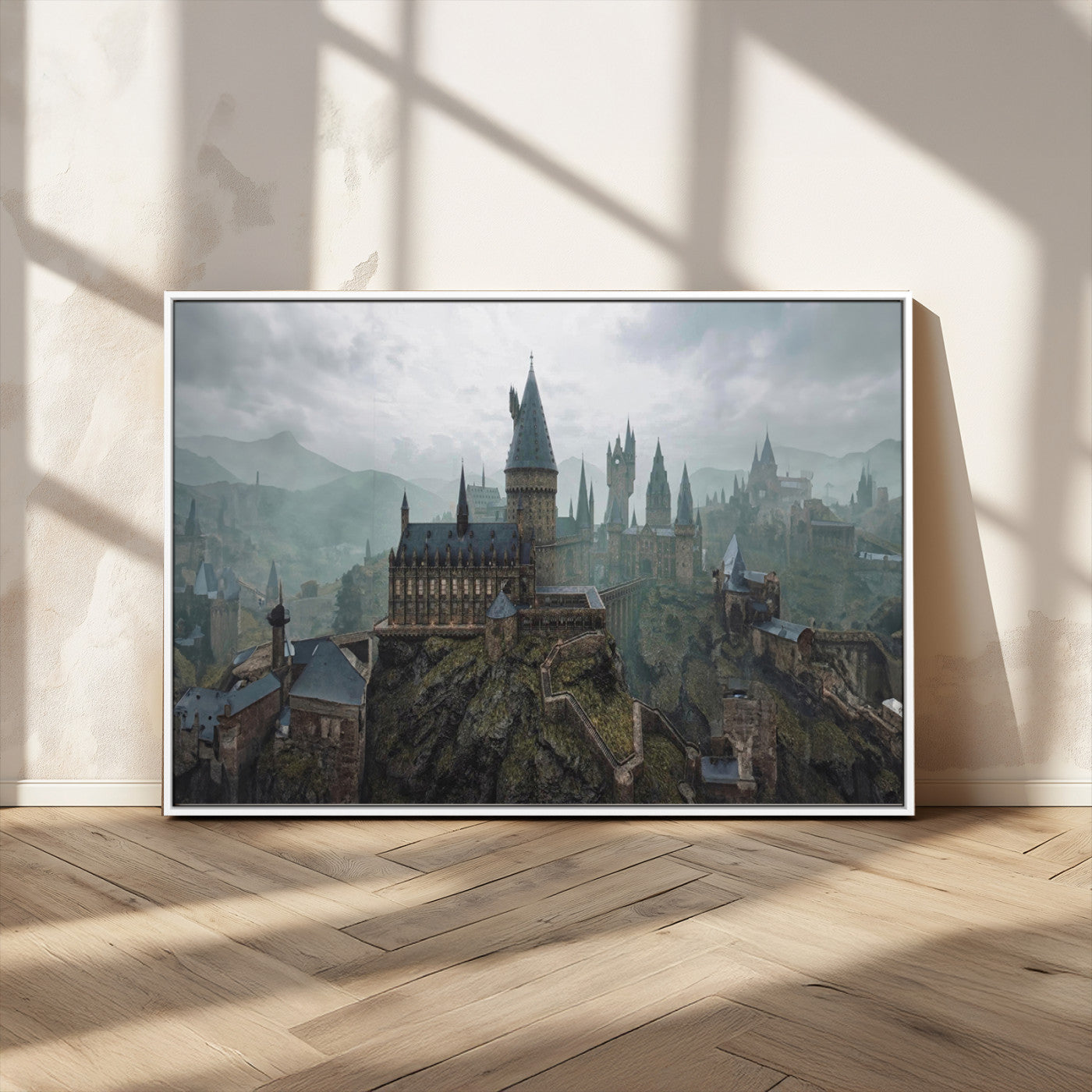 MGV-FC-36X24 - Disney Castle Wall Art Canvas Print, Living Kids Home Room Decor Art Print
