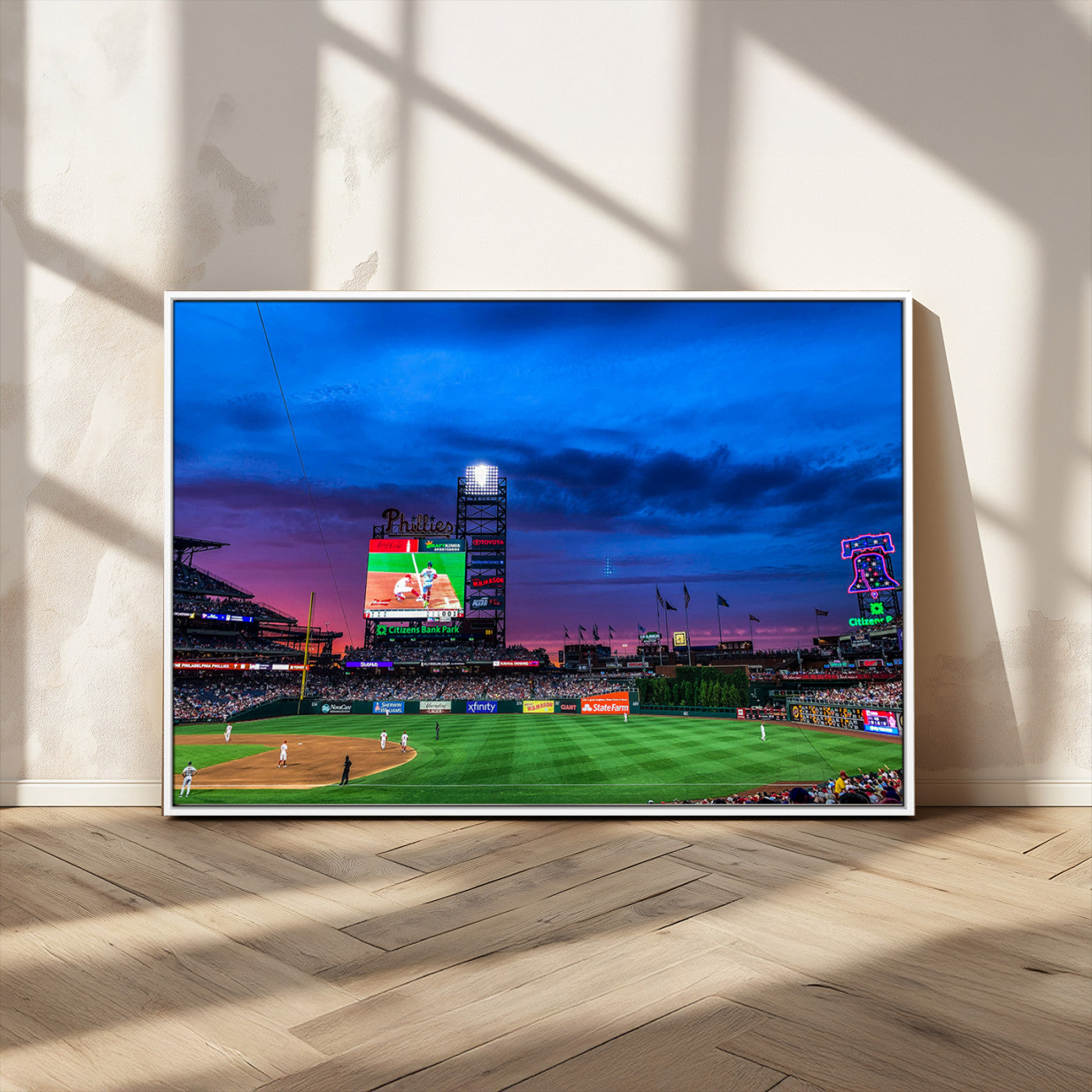MGV-FC-36X24 - Philadelphia Phillies Baseball Team Print - Philadelphia Citizens Bank Park Stadium Canvas Wall Art