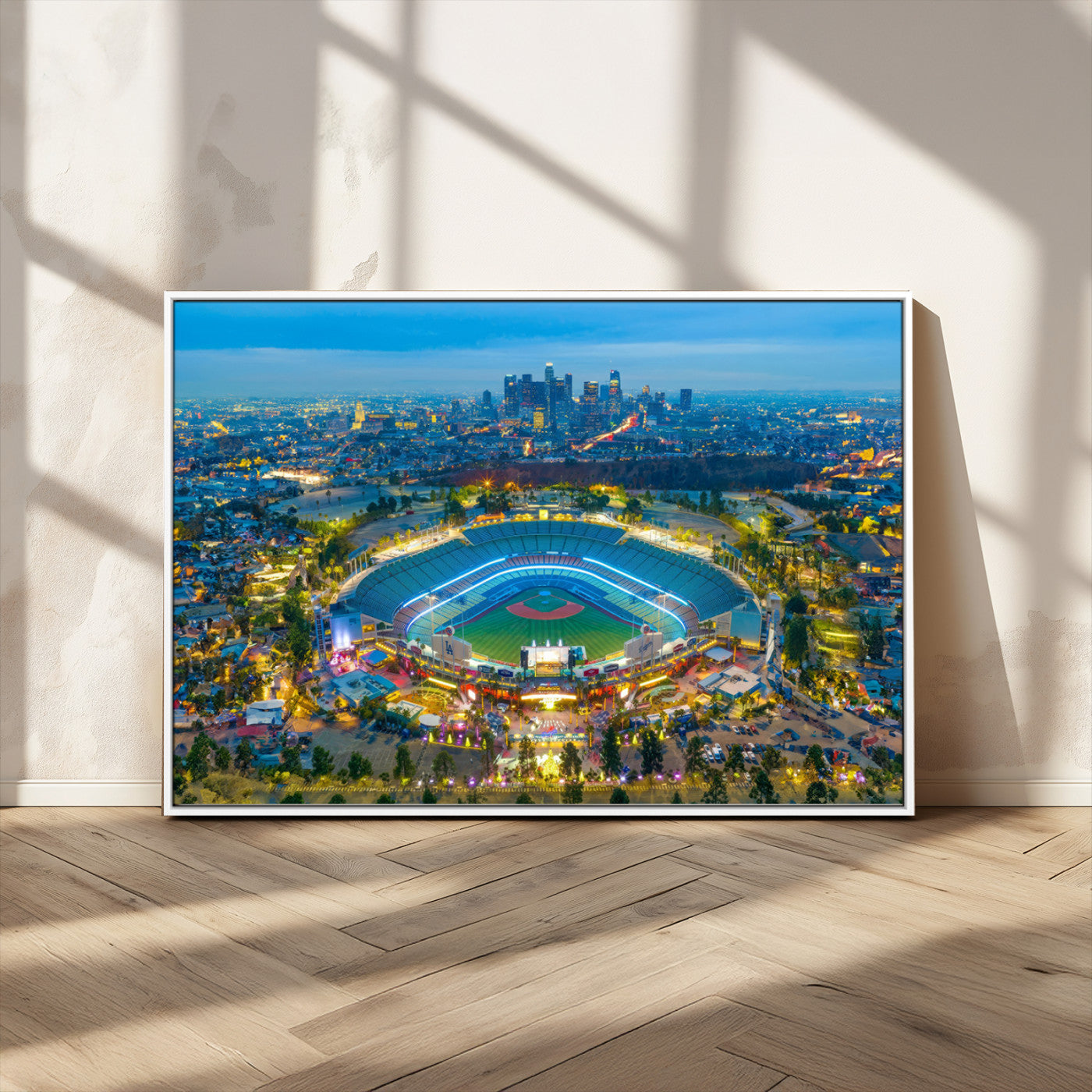 MGV-FC-36X24 - Los Angeles Dodgers Wall Art Canvas, Dodger Stadium Wall Art Canvas Print - MLB Baseball Stadium