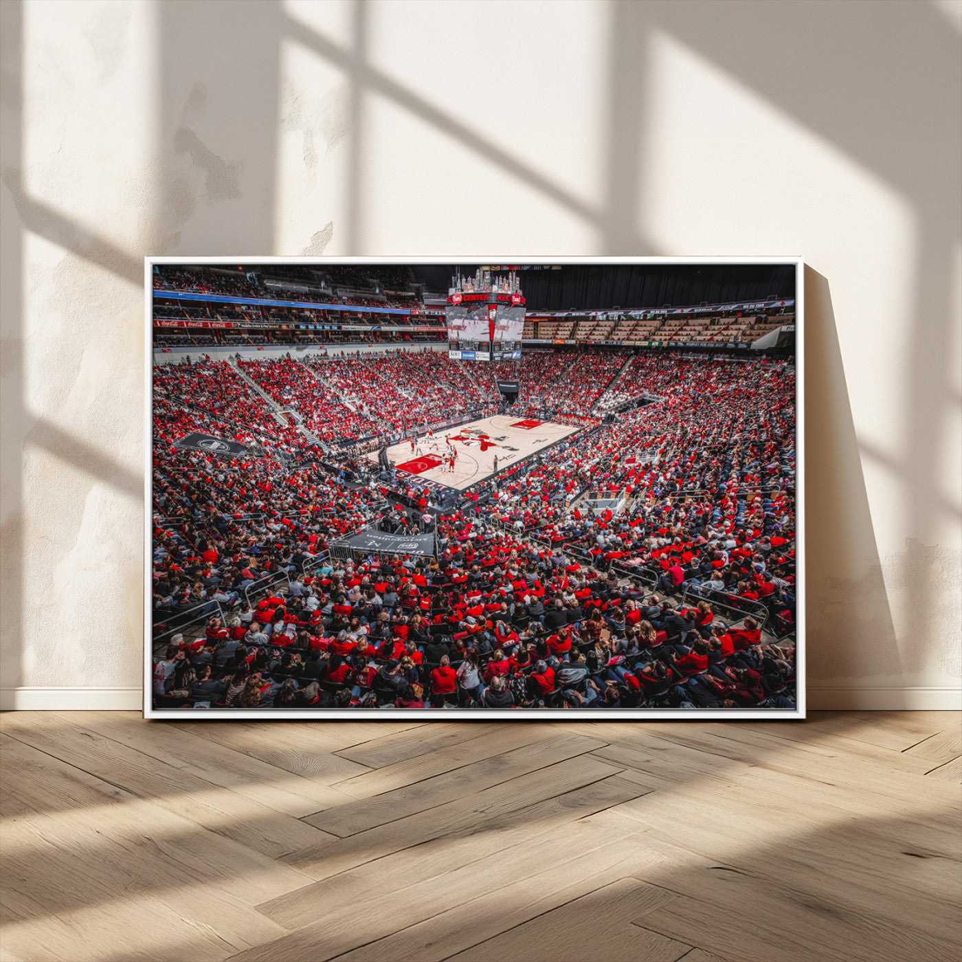 MGV-FC-36X24 - Louisville Cardinals Basketball Print Canvas - Louisville KFC Yum Center Arena Wall Art Canvas Print