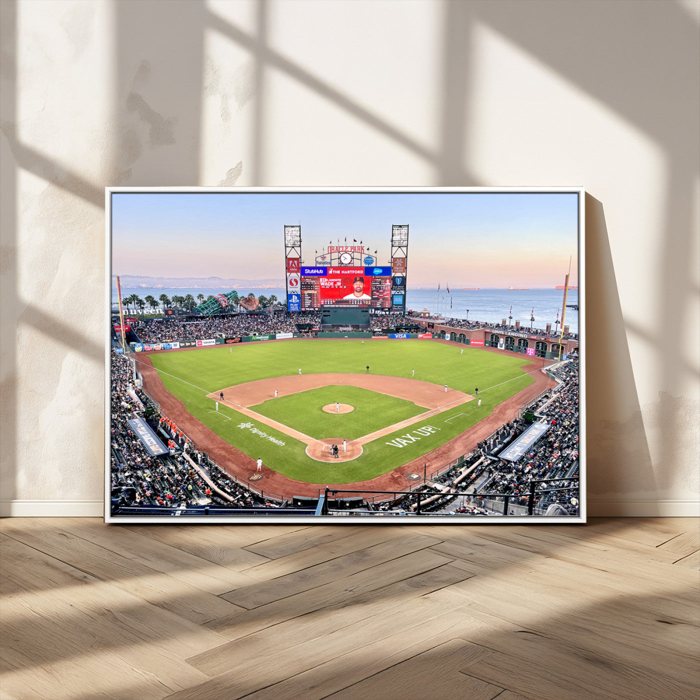 MGV-FC-36X24 - San Francisco Giants Baseball Team Print - Oracle Park Stadium Wall Art Canvas Print